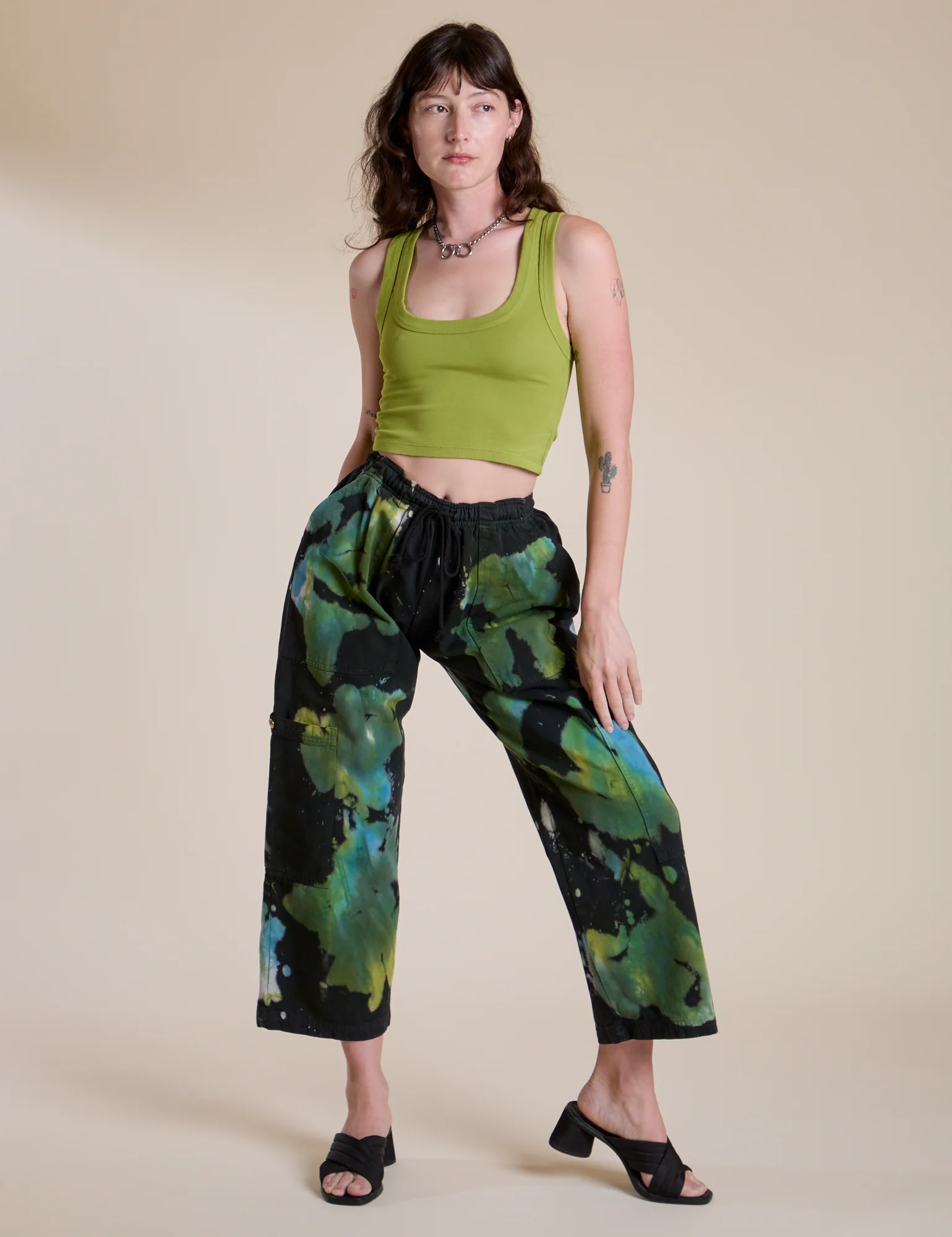 Magic Waters Drop Pocket Pants - Green Pool