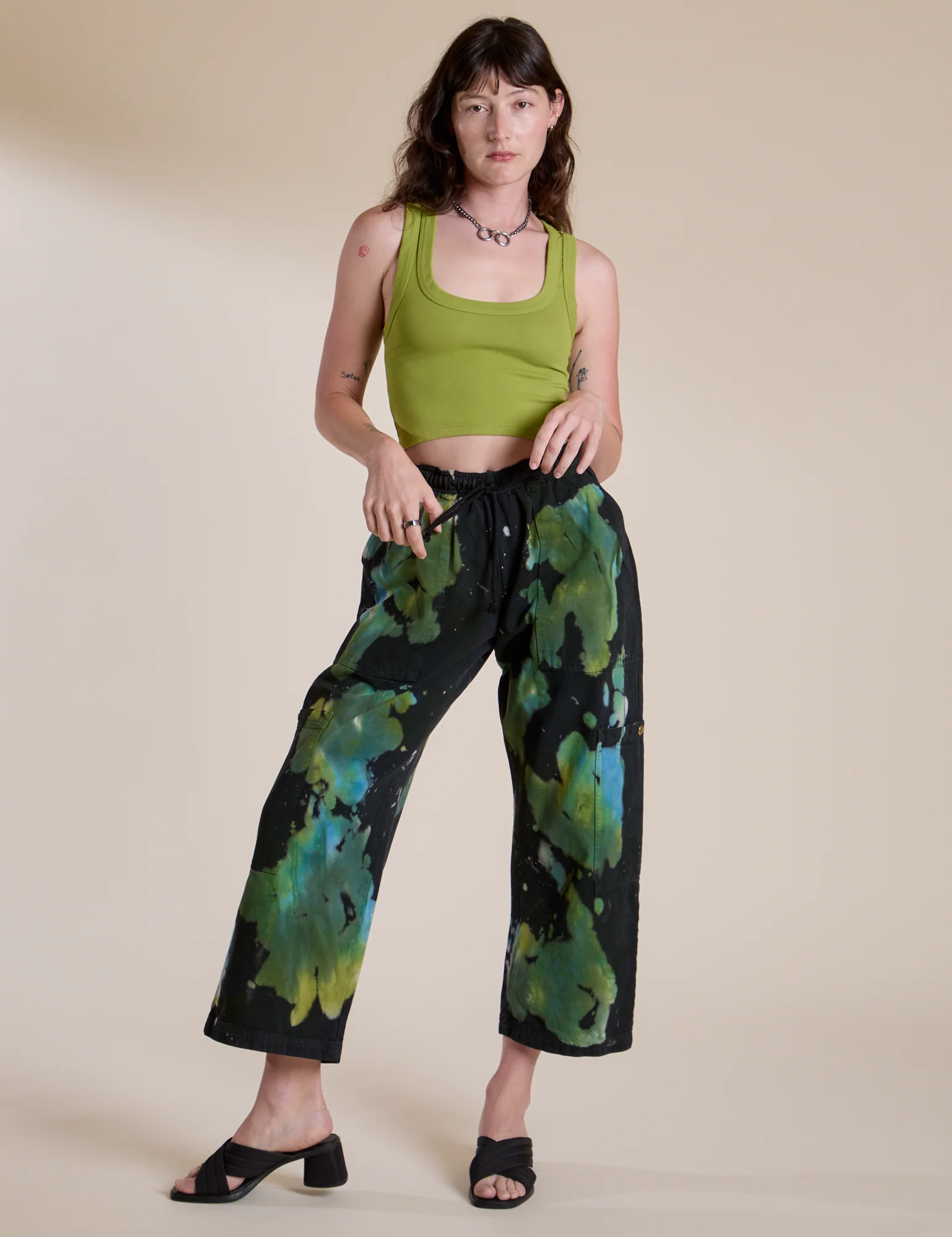 Magic Waters Drop Pocket Pants - Green Pool - Image 3
