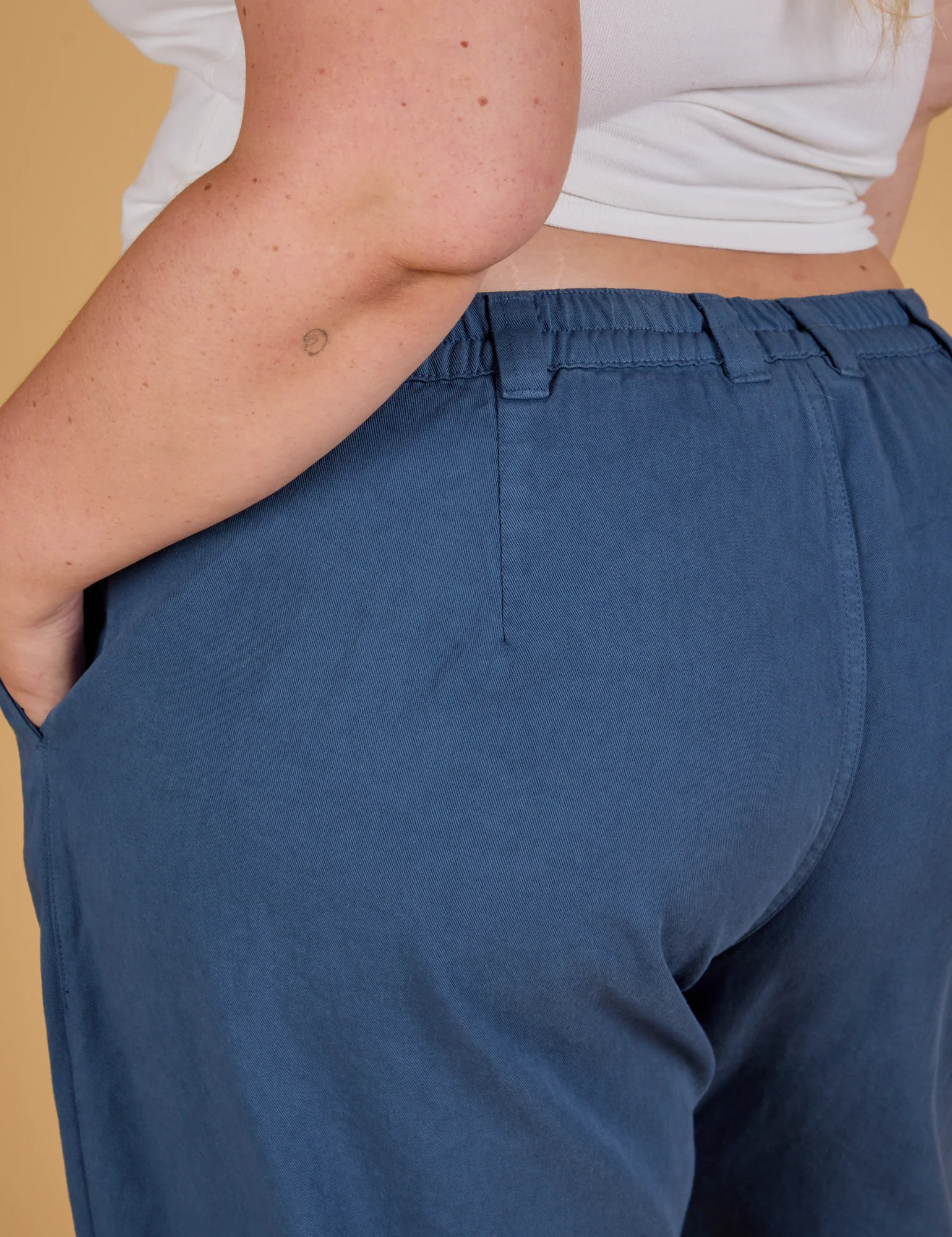 Baggy Mid-Rise Trousers - French Blue - Image 22