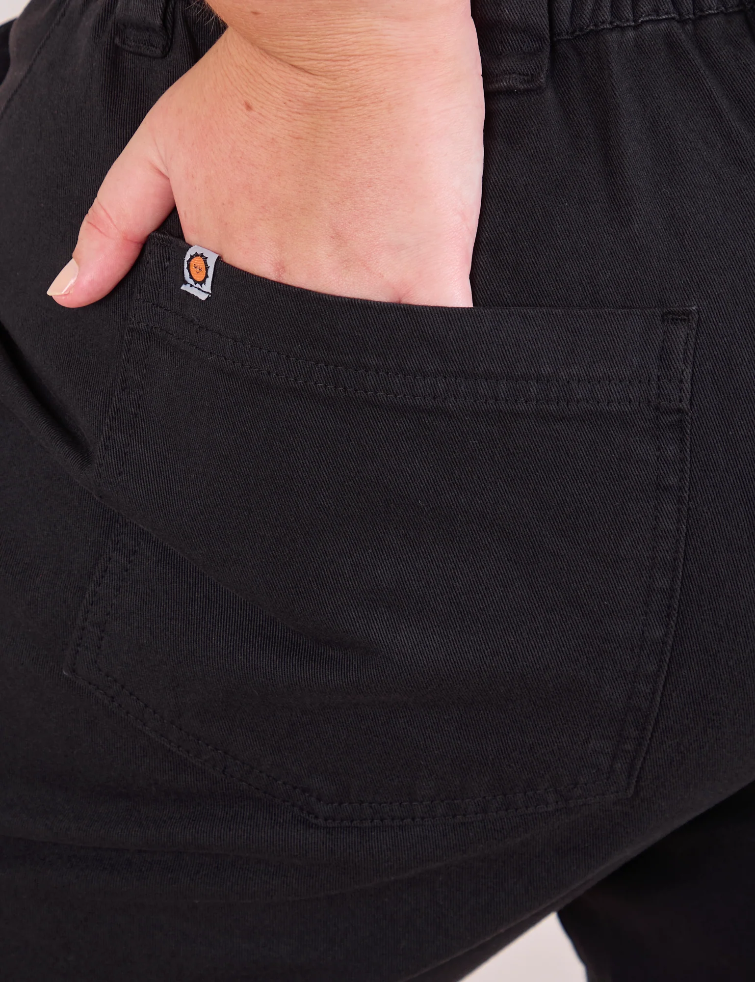 Mid-Rise Work Pants - Basic Black - Image 6
