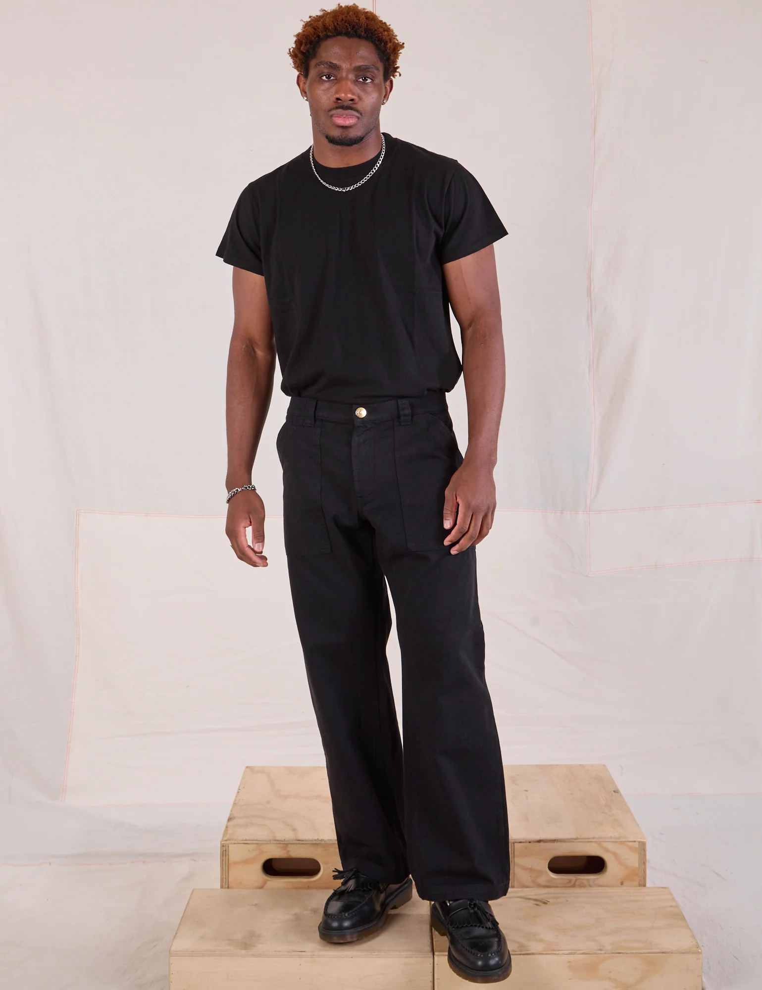 Mid-Rise Work Pants - Basic Black - Image 8