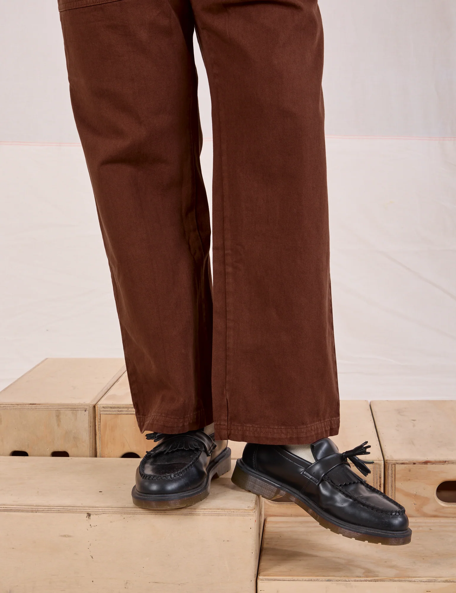 Mid-Rise Work Pants - Fudgesicle Brown - Image 3