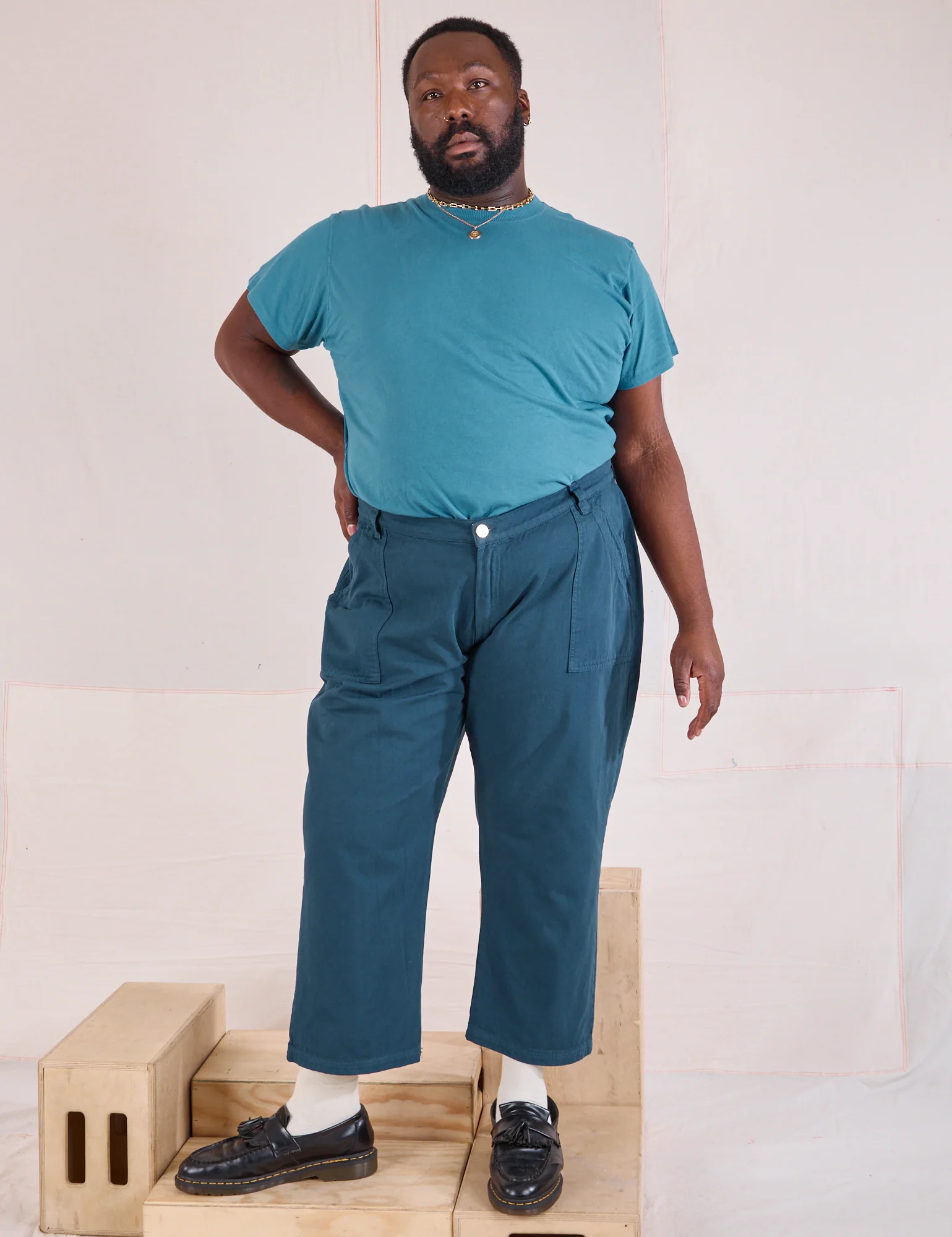 Mid-Rise Work Pants - Lagoon - Image 18