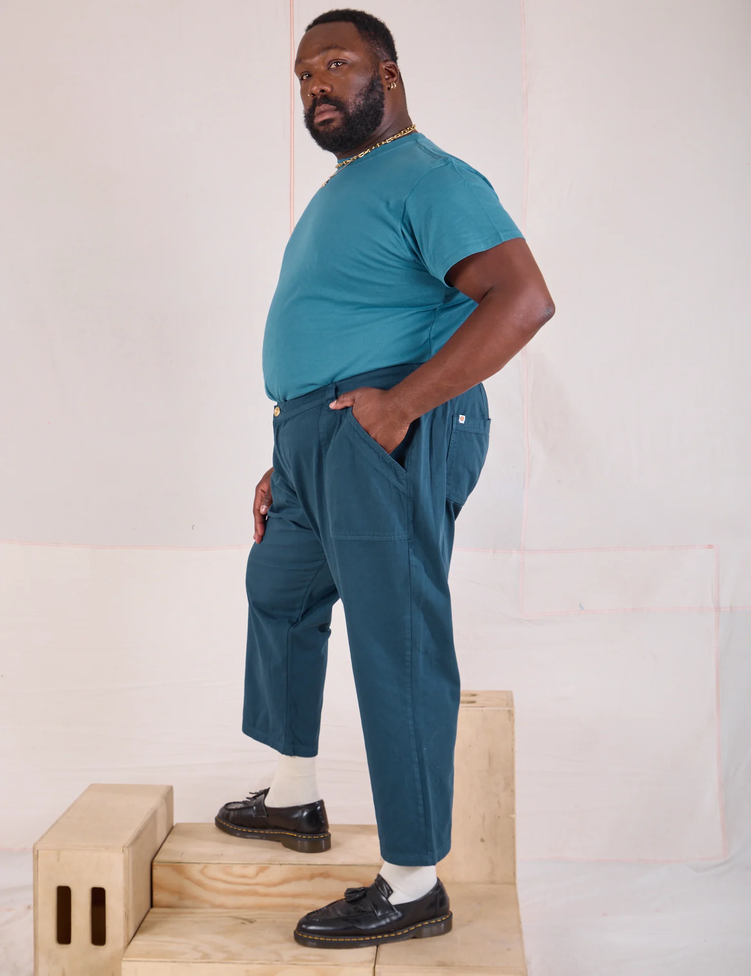 Mid-Rise Work Pants - Lagoon - Image 19