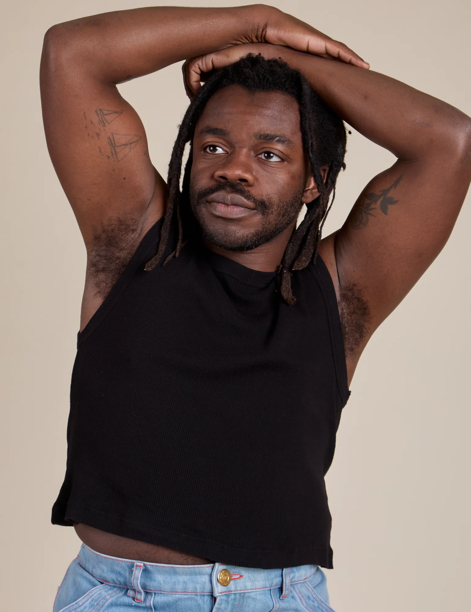 Muscle Tee - Basic Black - Image 26
