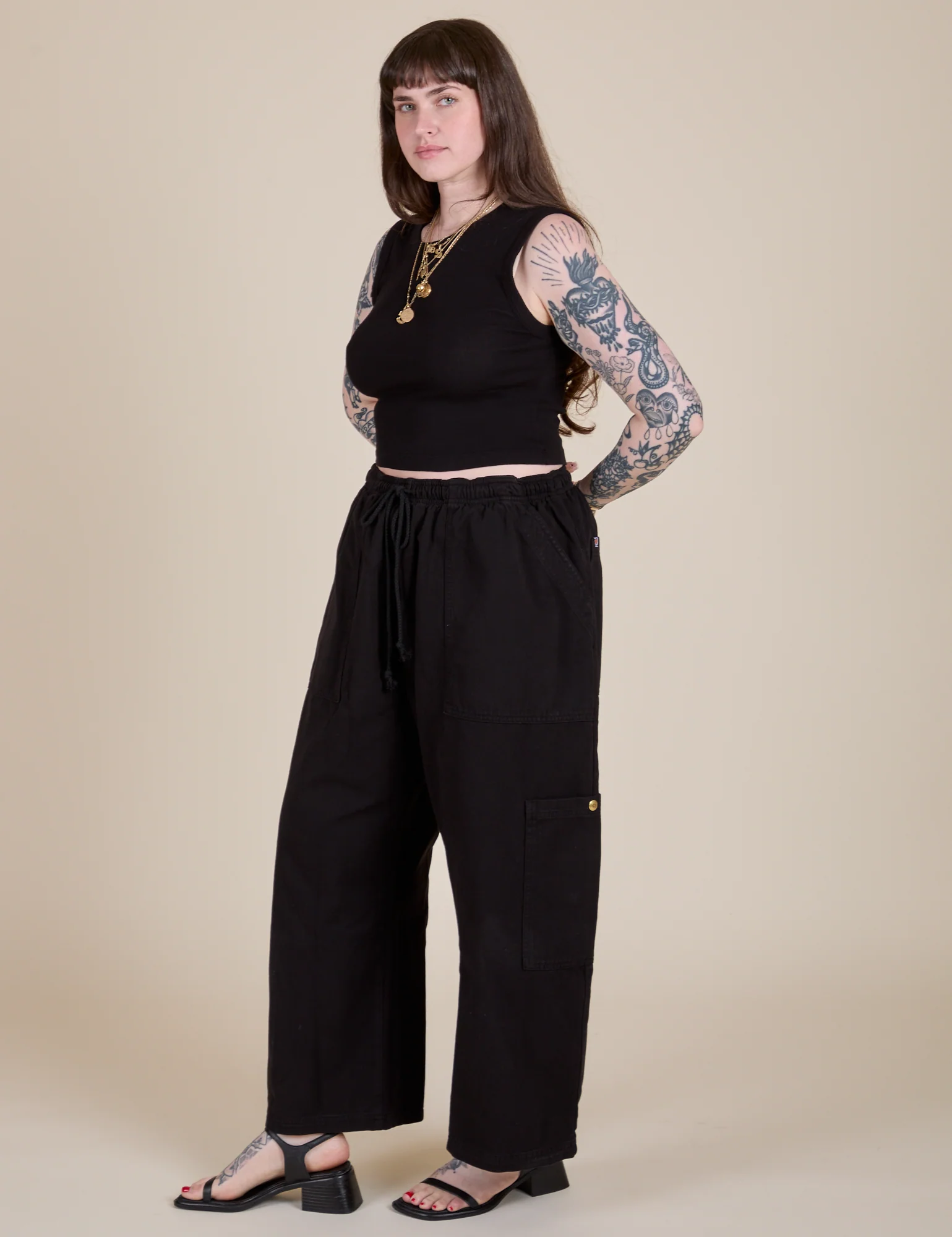 Muscle Tee - Basic Black - Image 31