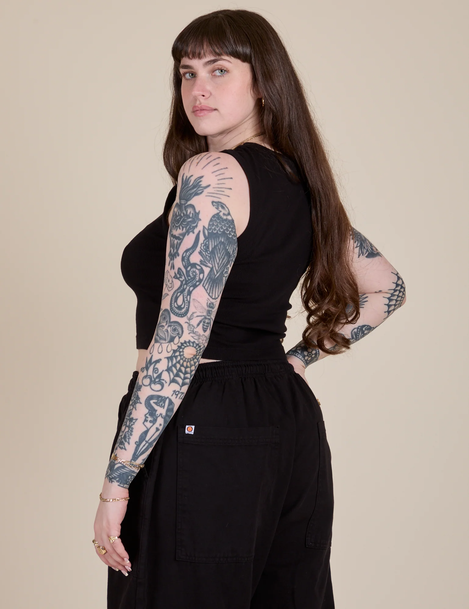 Muscle Tee - Basic Black - Image 33