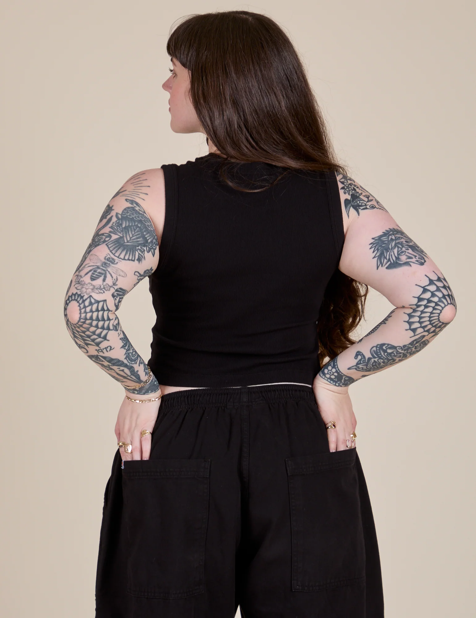 Muscle Tee - Basic Black - Image 34