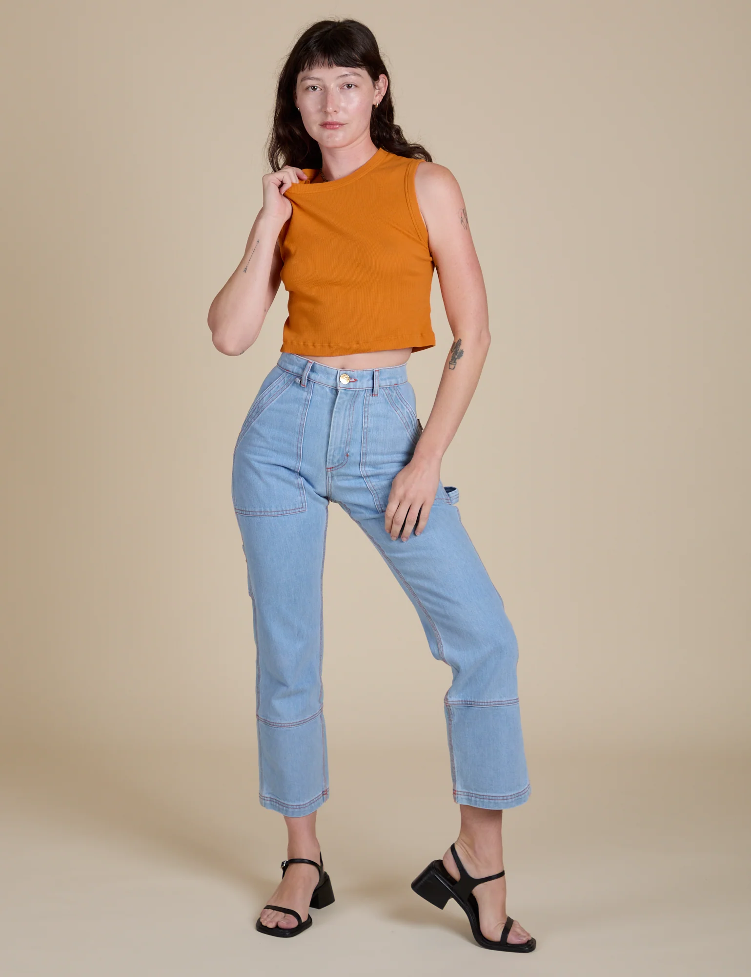 Muscle Tee - Creamsicle Orange - Image 12
