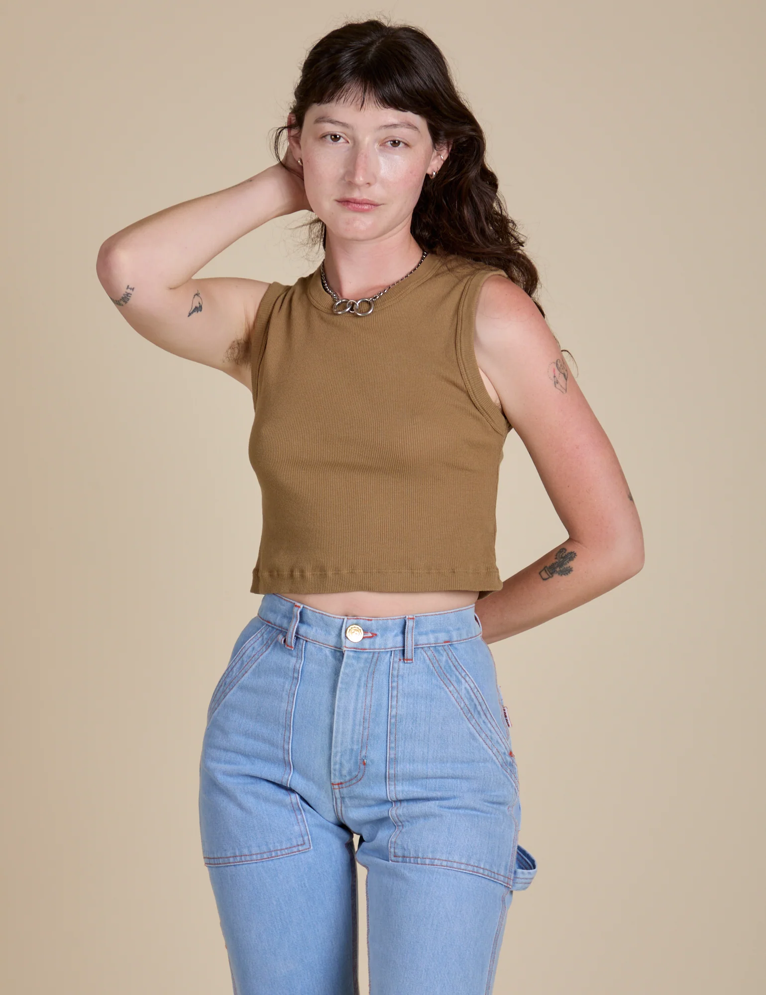 Muscle Tee - Desert Brown - Image 11