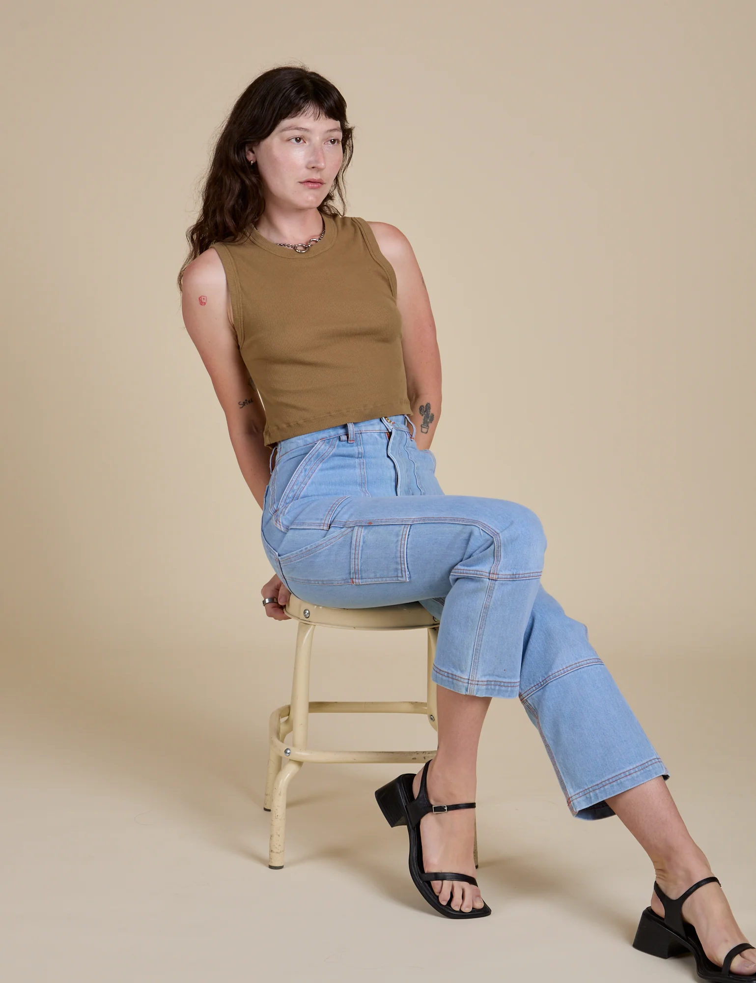 Muscle Tee - Desert Brown - Image 15