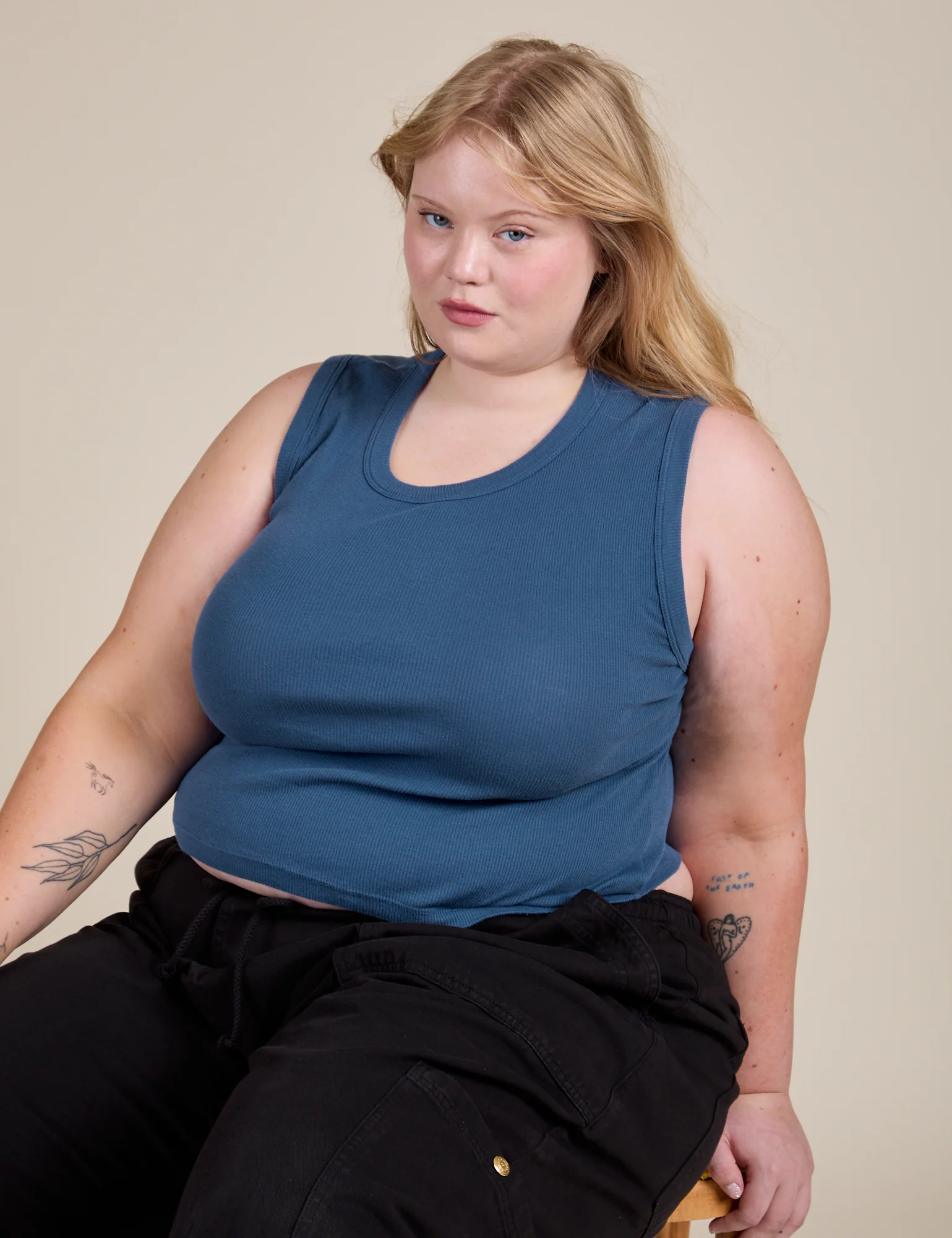 Muscle Tee - French Blue - Image 14