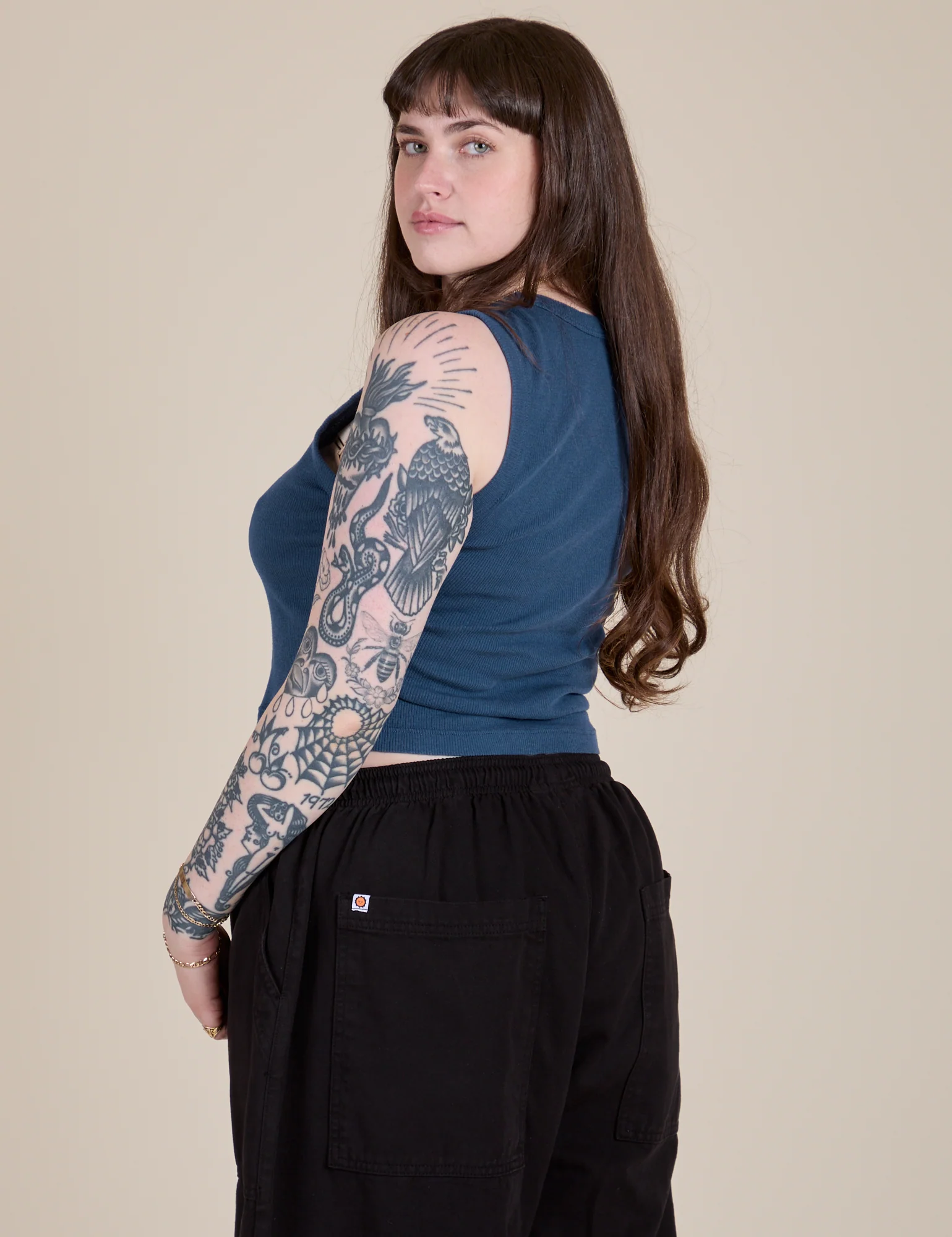 Muscle Tee - French Blue - Image 27