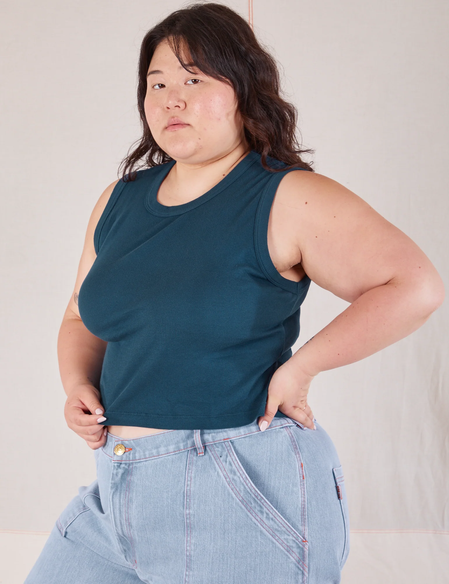 Muscle Tee - Lagoon - Image 11