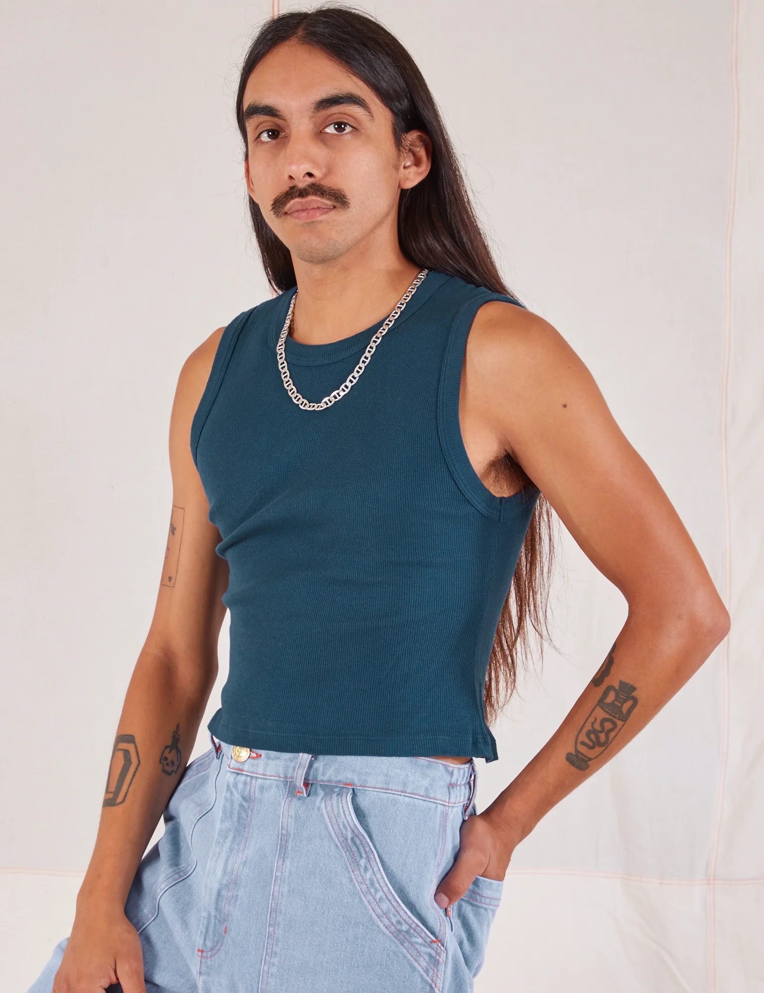Muscle Tee - Lagoon - Image 16