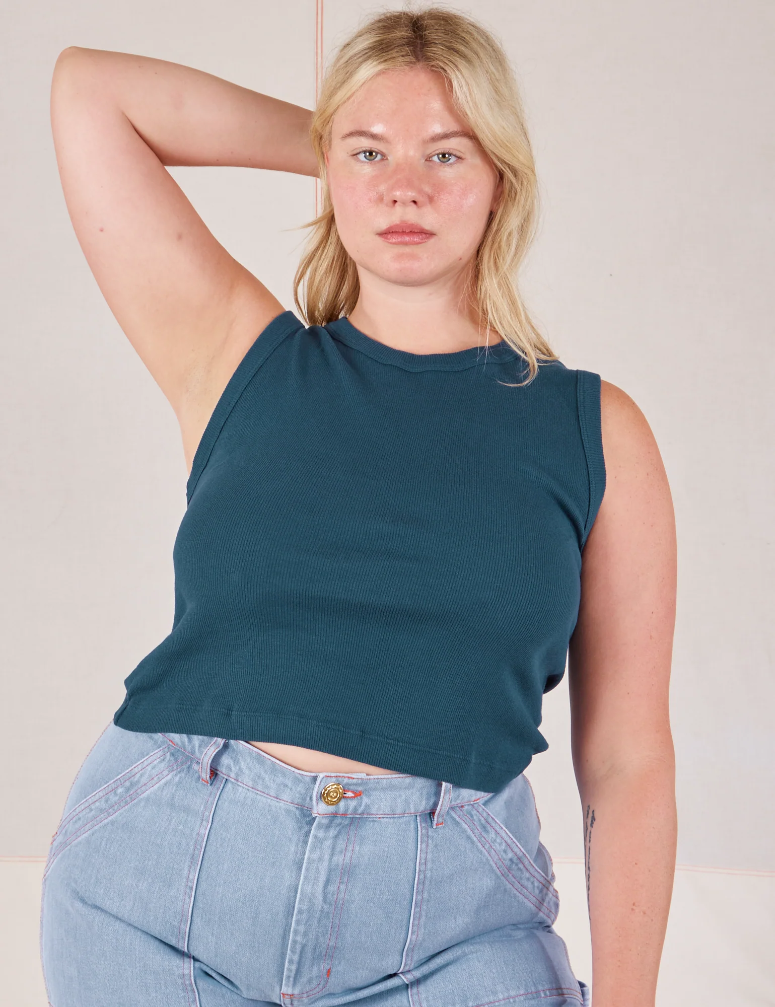 Muscle Tee - Lagoon - Image 19