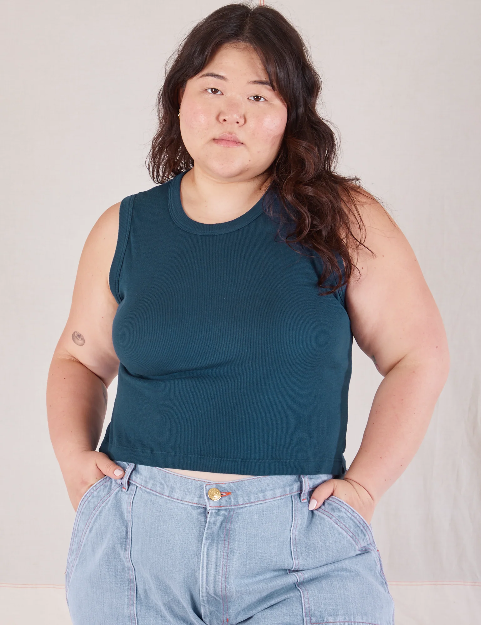 Muscle Tee - Lagoon - Image 9