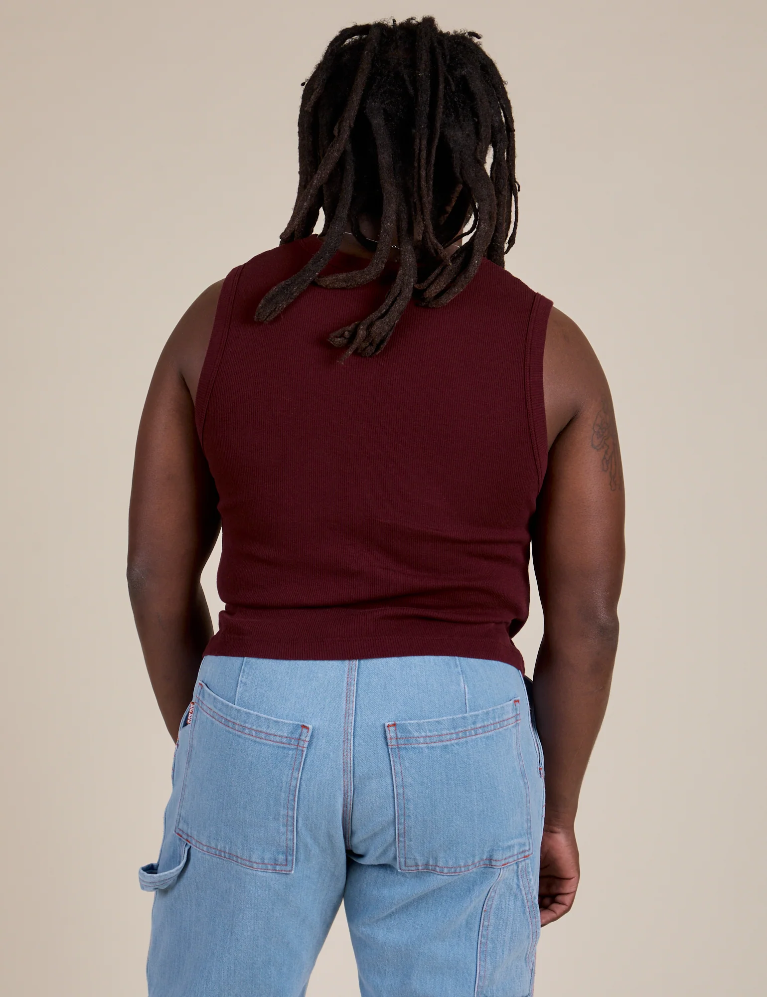Muscle Tee - Red Wine - Image 22