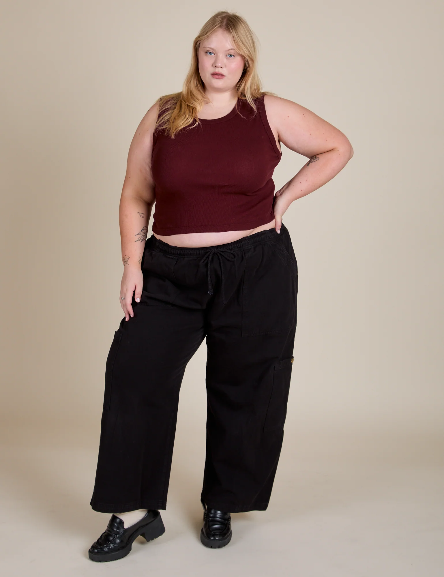 Muscle Tee - Red Wine - Image 26
