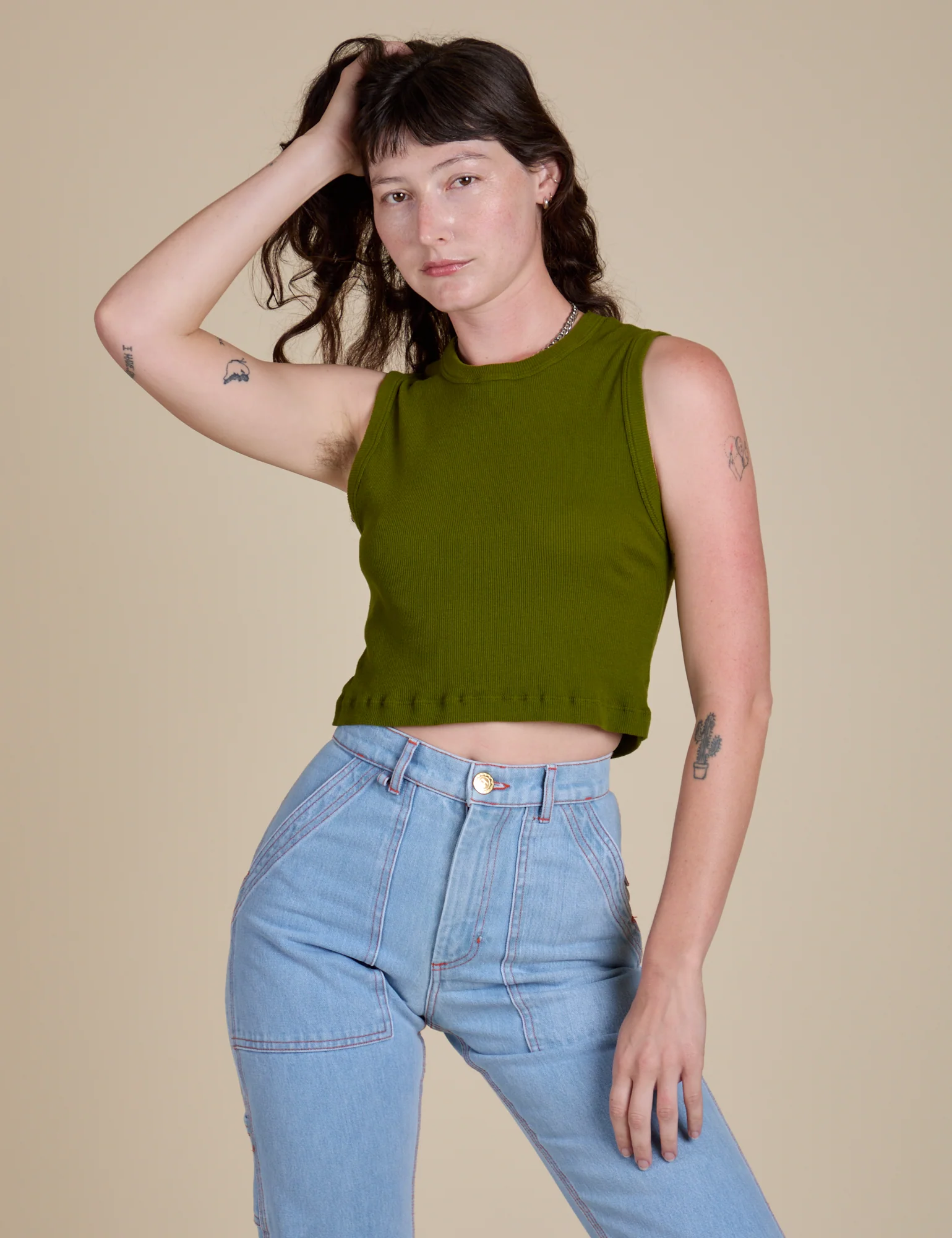 Muscle Tee - Summer Olive - Image 10
