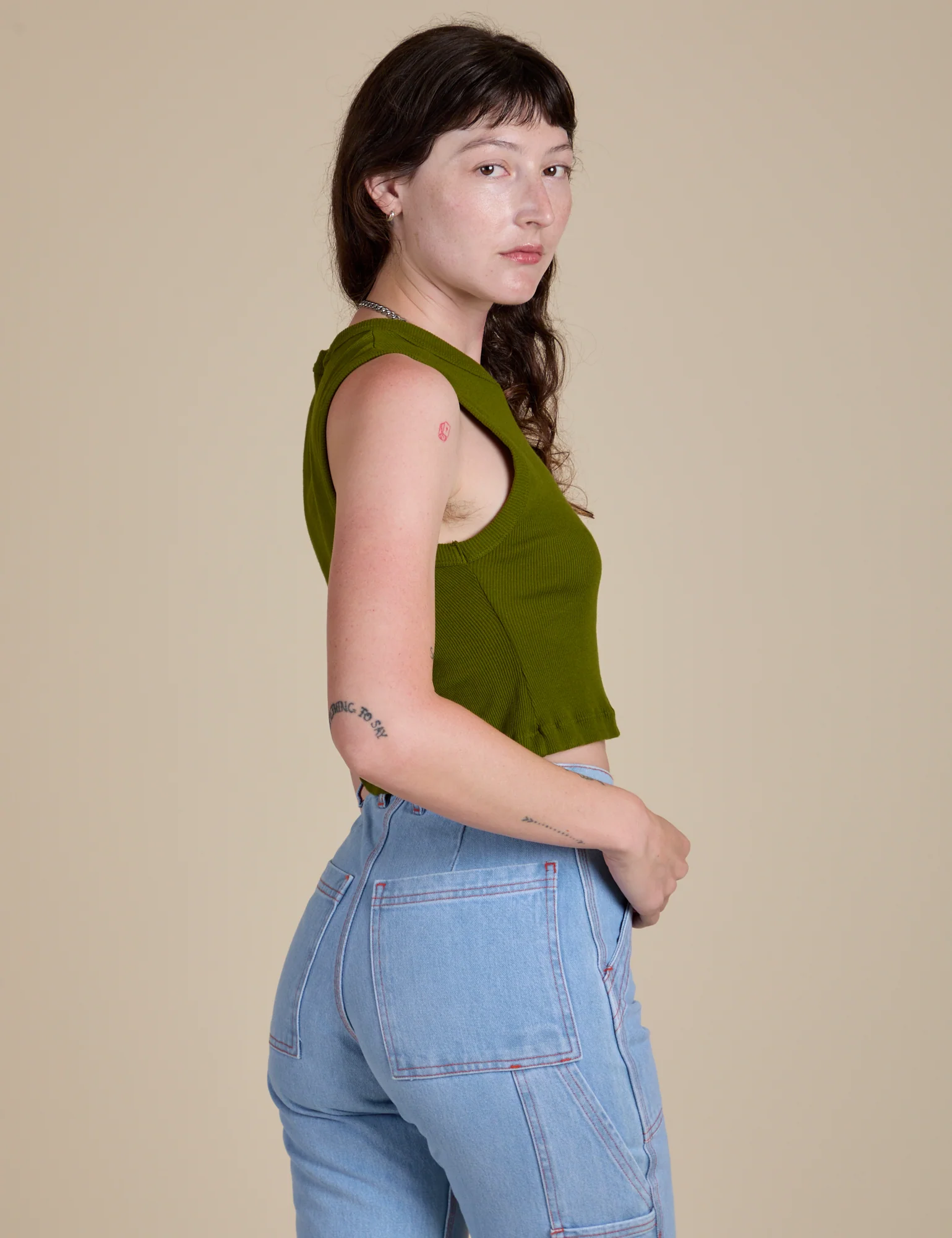 Muscle Tee - Summer Olive - Image 16