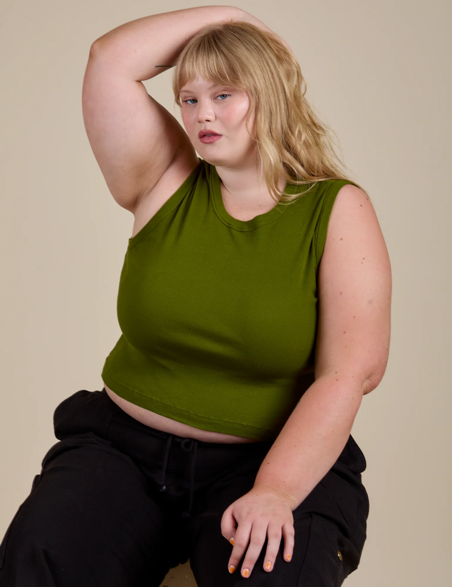 Muscle Tee - Summer Olive - Image 25