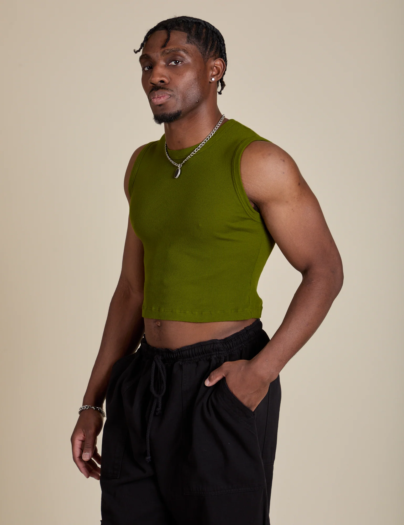 Muscle Tee - Summer Olive - Image 6
