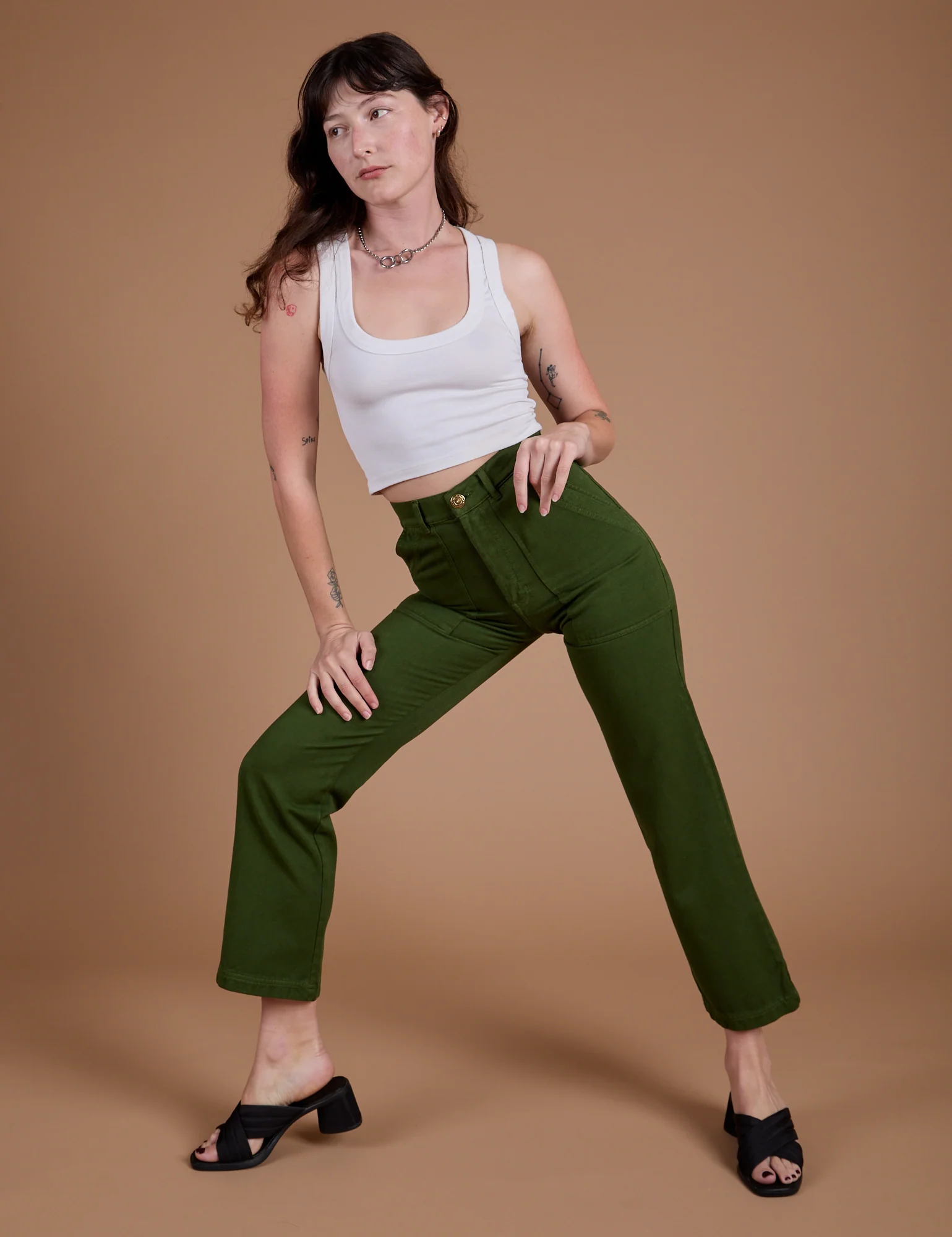Organic Work Pants - Evergreen - Image 10