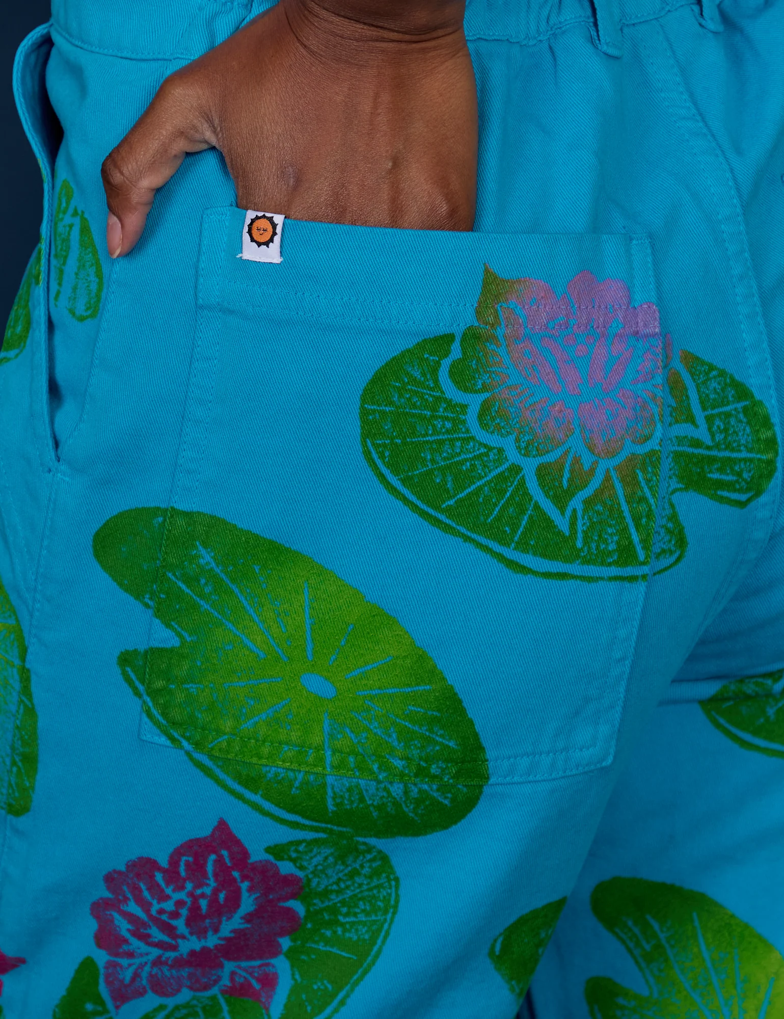 Paintstamped Work Pants - Lilypad *FINAL SALE* - Image 7