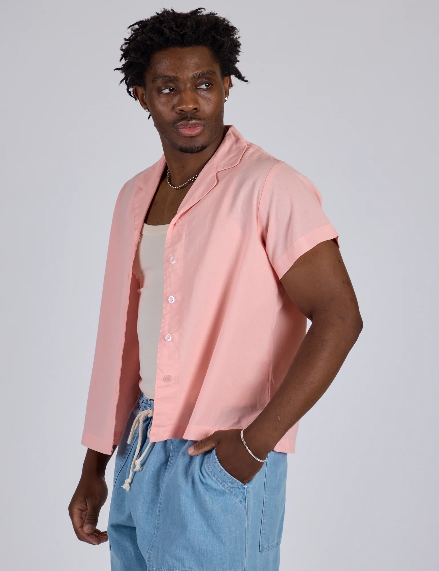 Pantry Button-Up - Baby Pink *FINAL SALE* - Image 11
