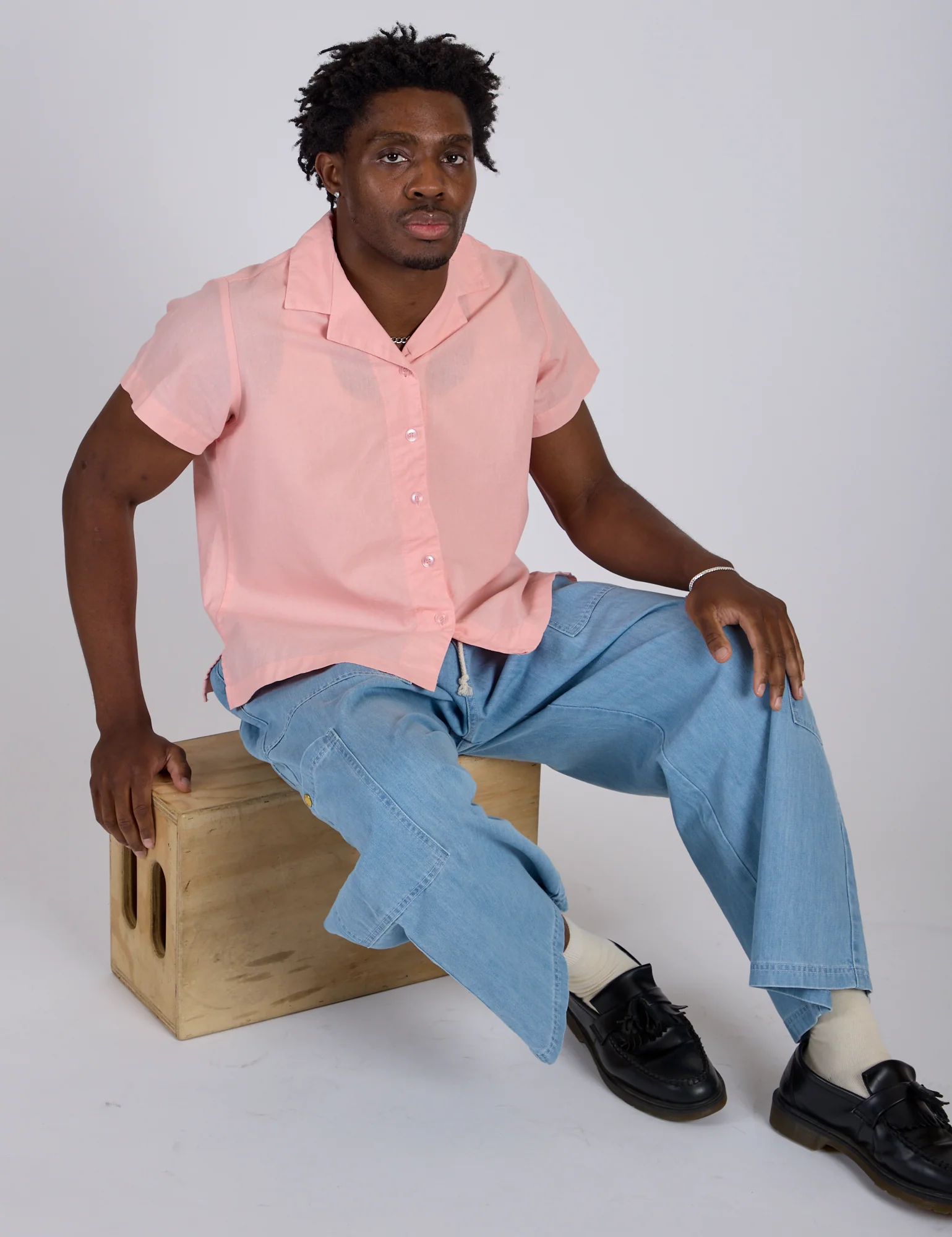 Pantry Button-Up - Baby Pink *FINAL SALE* - Image 15