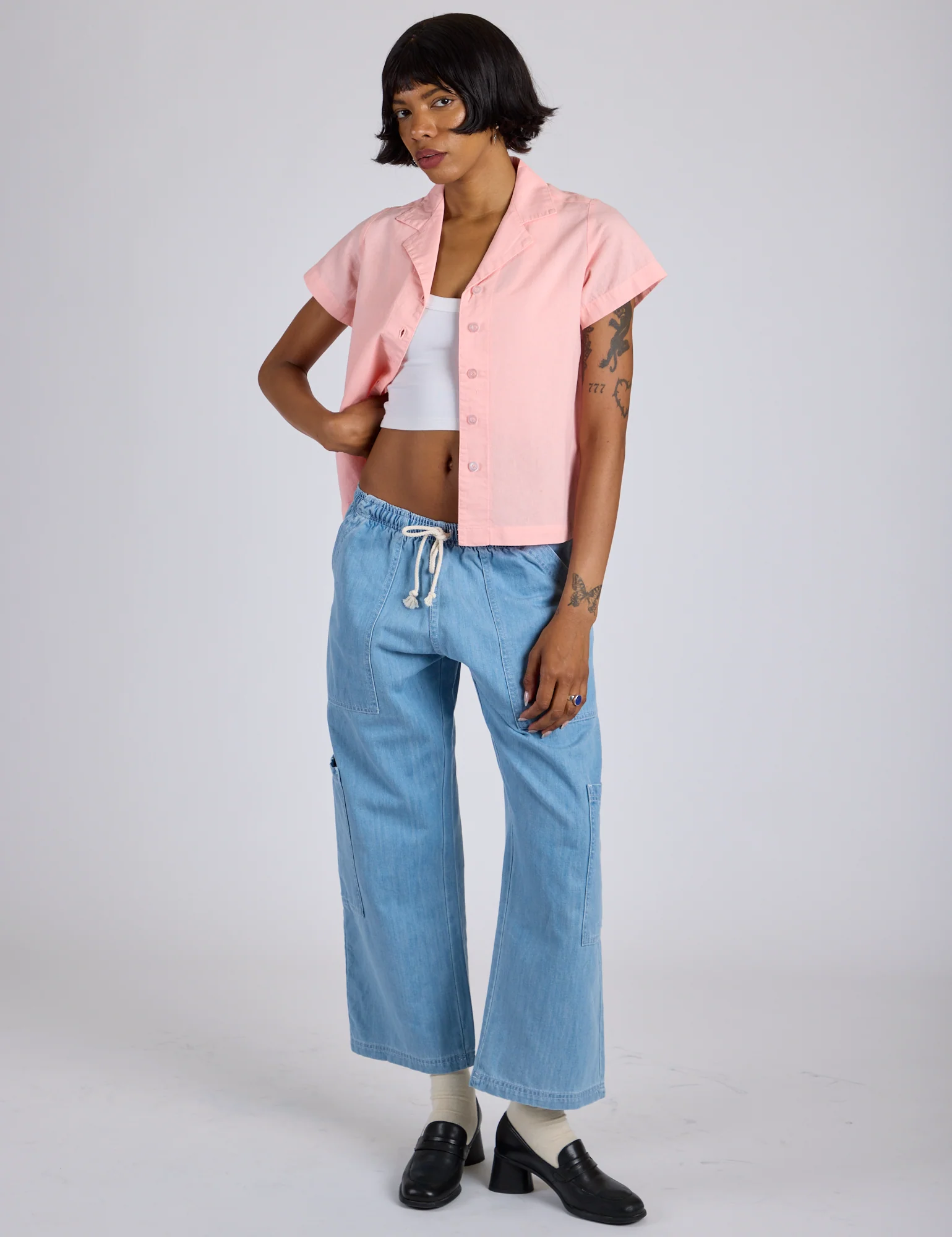 Pantry Button-Up - Baby Pink *FINAL SALE* - Image 20