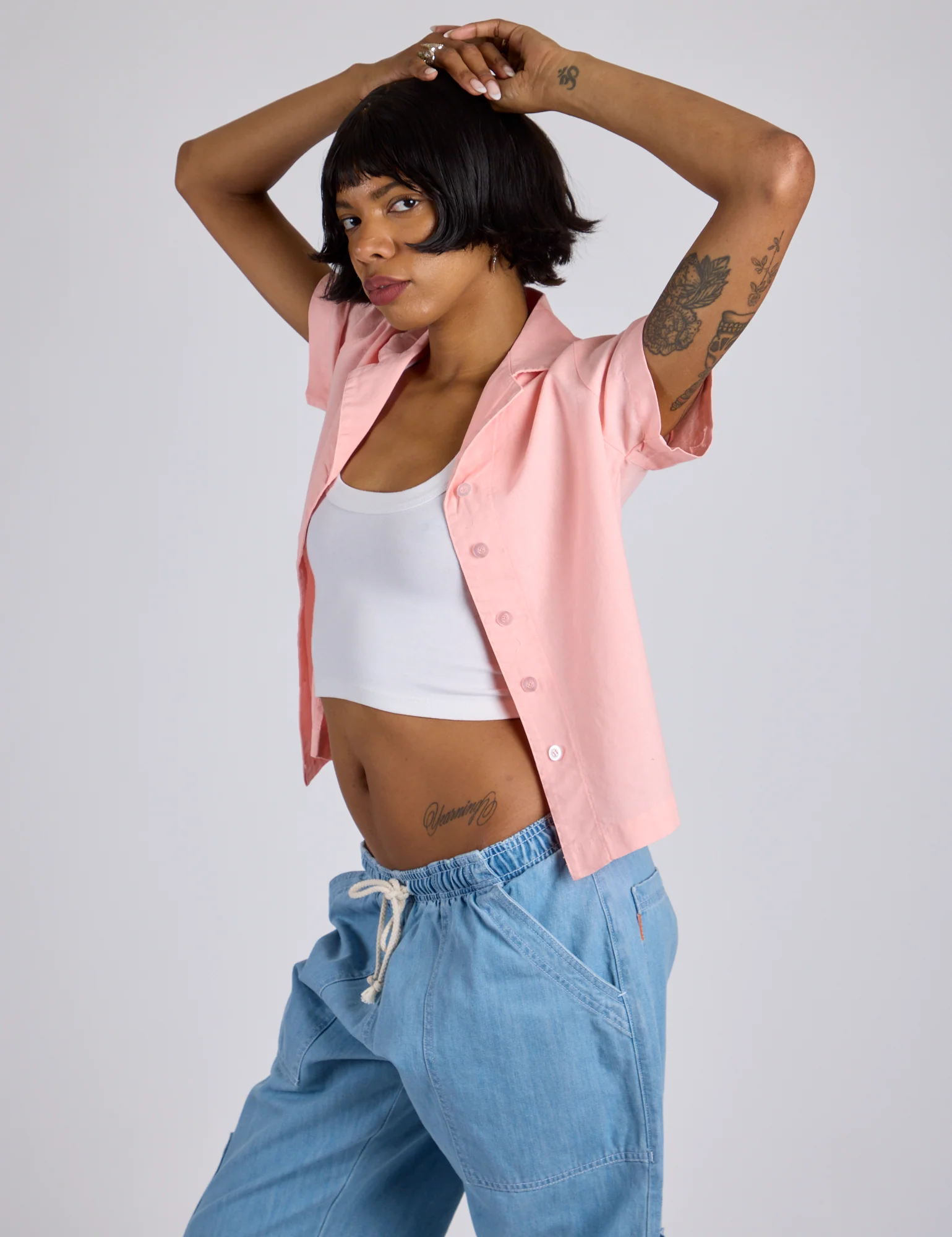 Pantry Button-Up - Baby Pink *FINAL SALE* - Image 21
