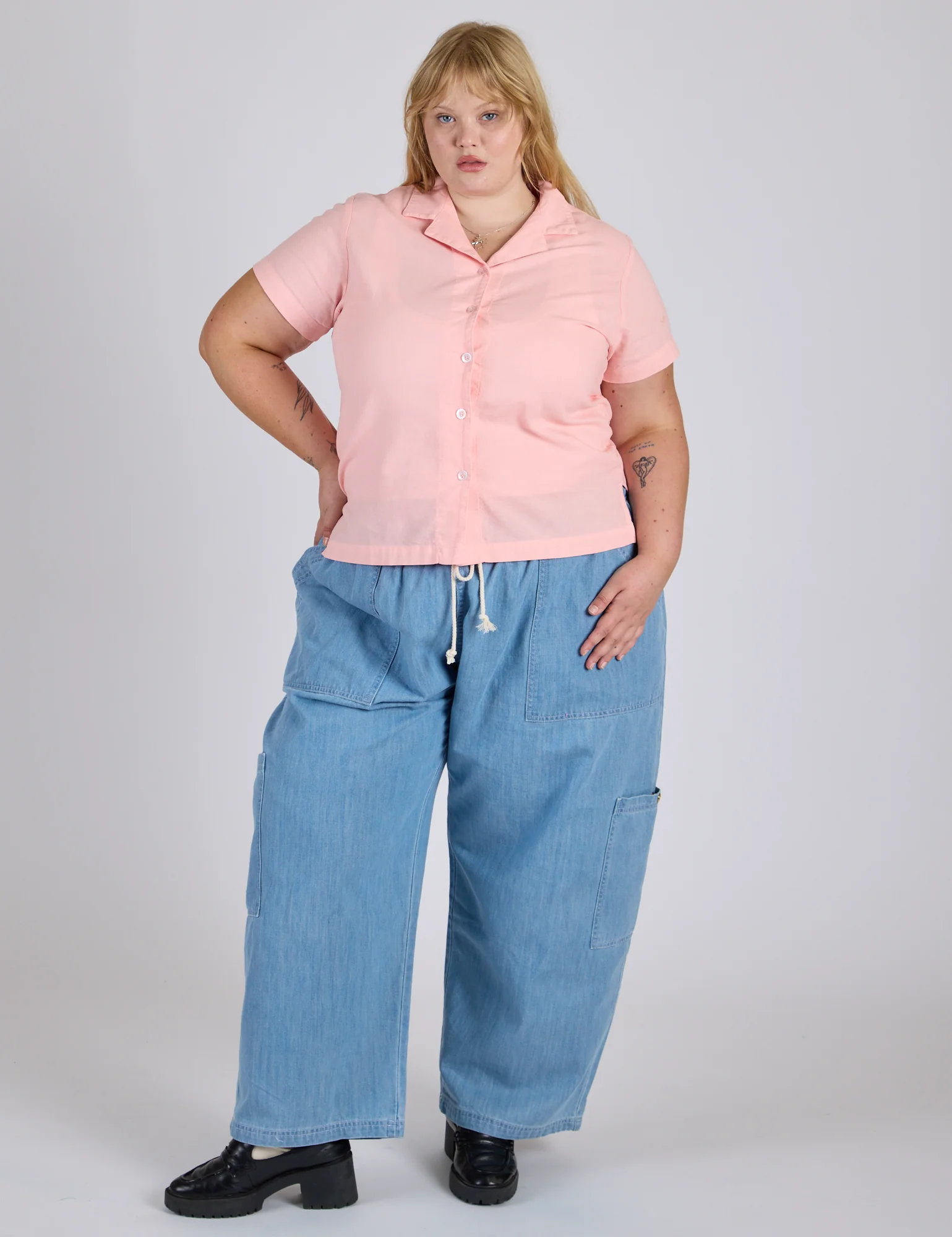 Pantry Button-Up - Baby Pink *FINAL SALE* - Image 3
