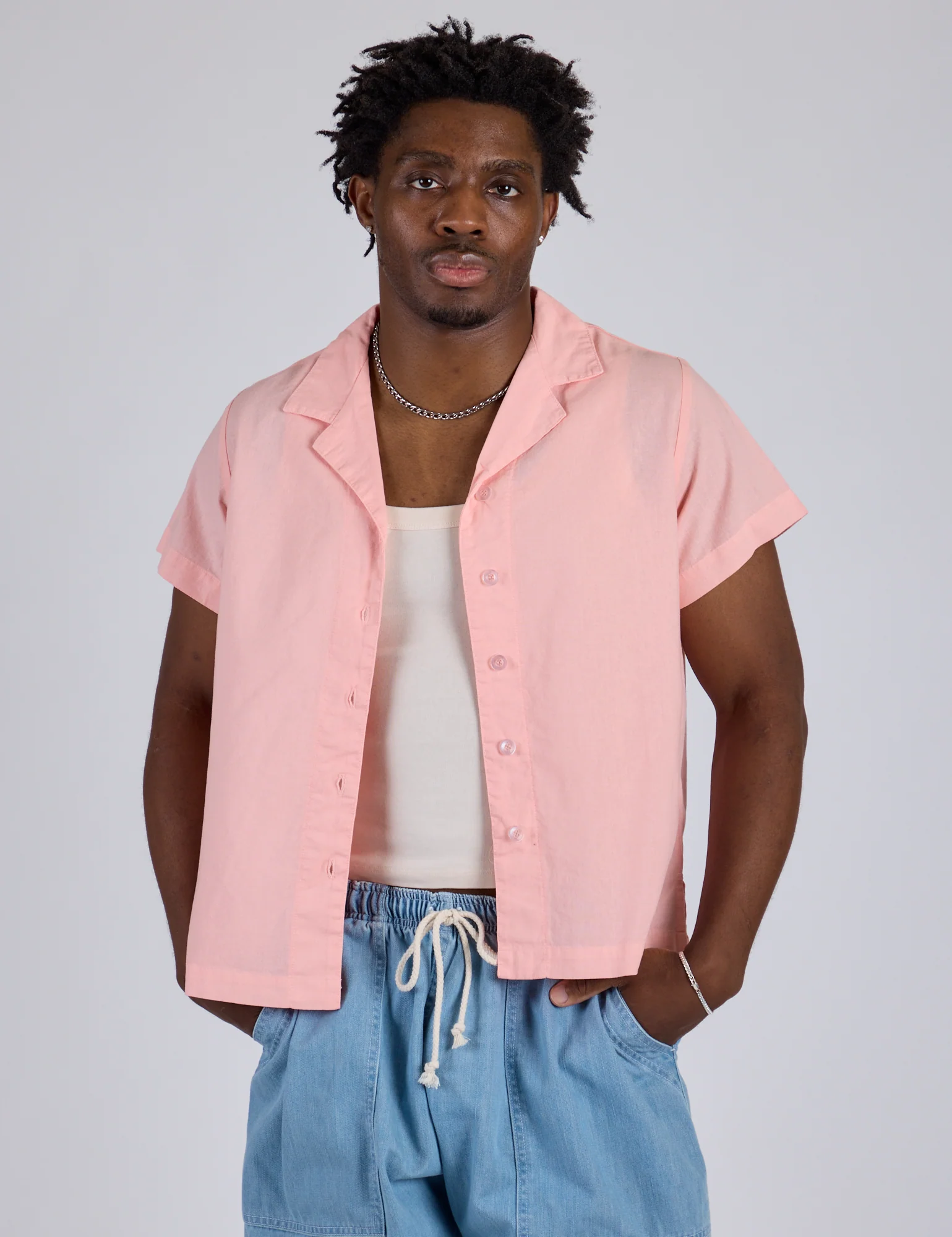 Pantry Button-Up - Baby Pink *FINAL SALE* - Image 8