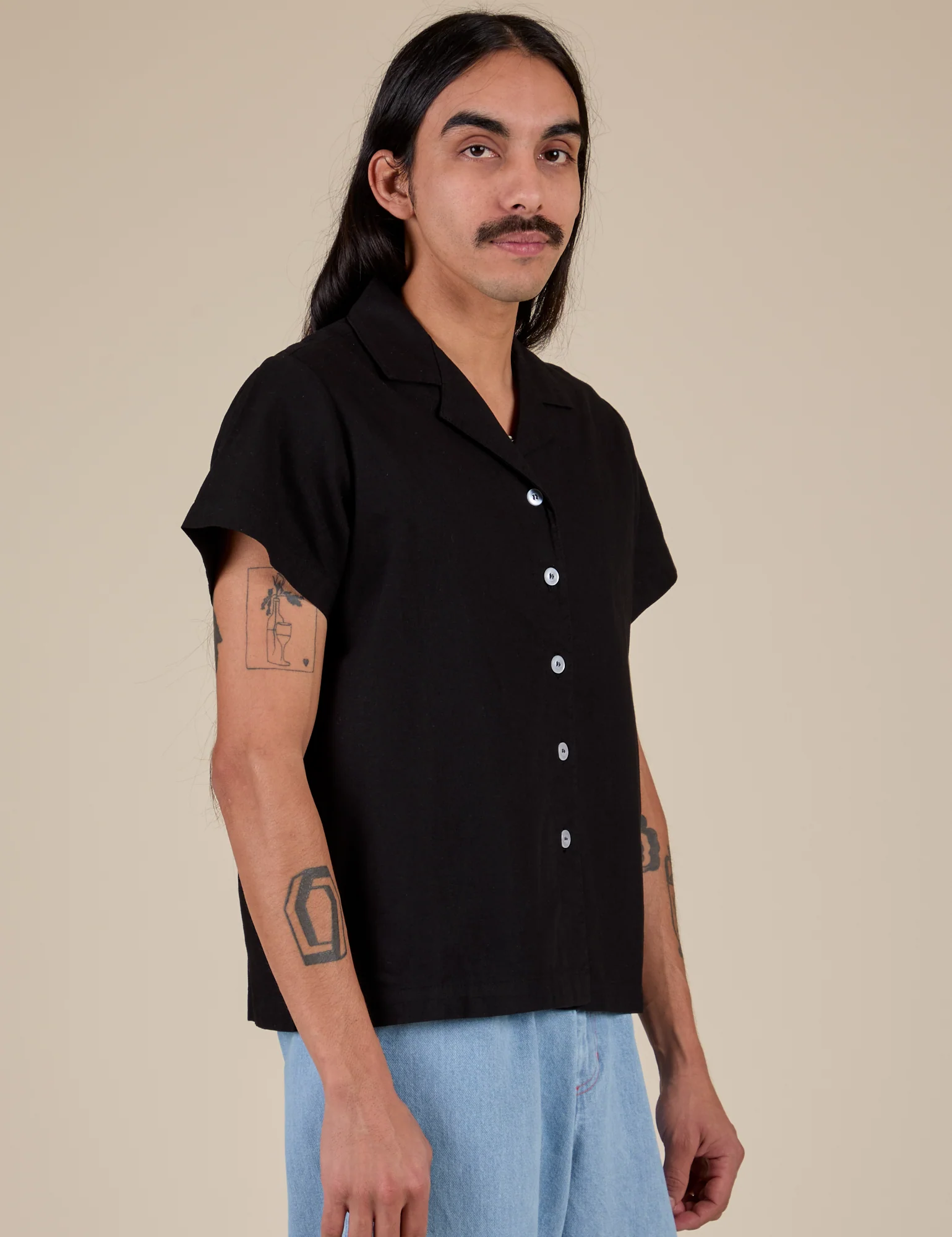 Pantry Button-Up - Basic Black - Image 12