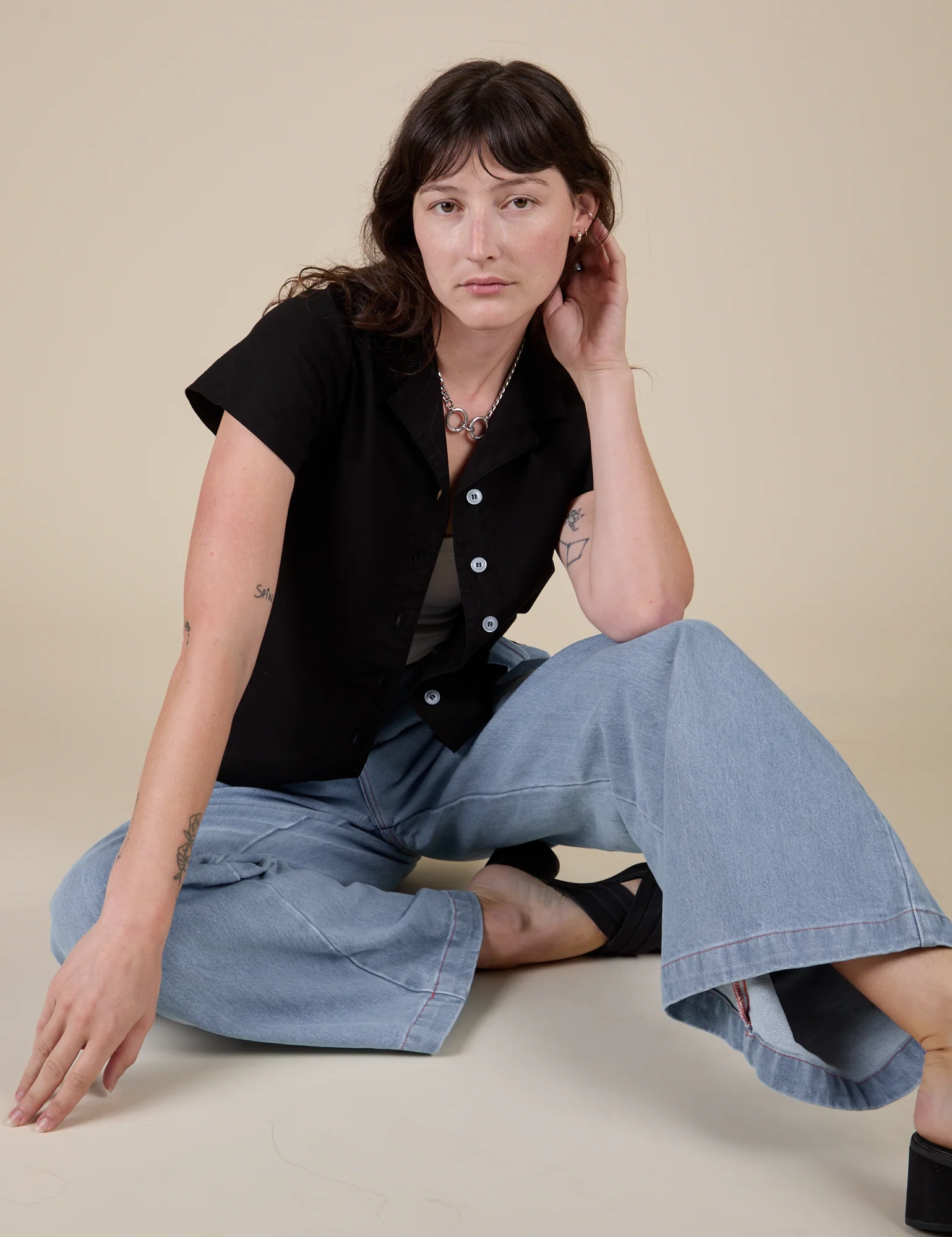 Pantry Button-Up - Basic Black - Image 24