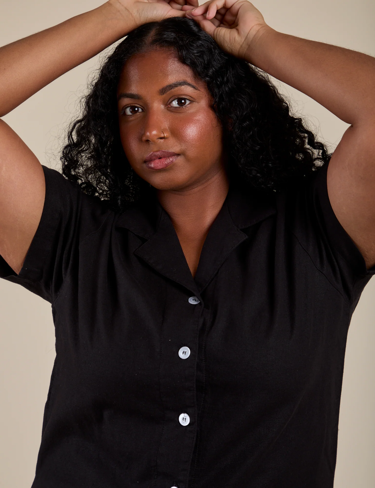 Pantry Button-Up - Basic Black - Image 4