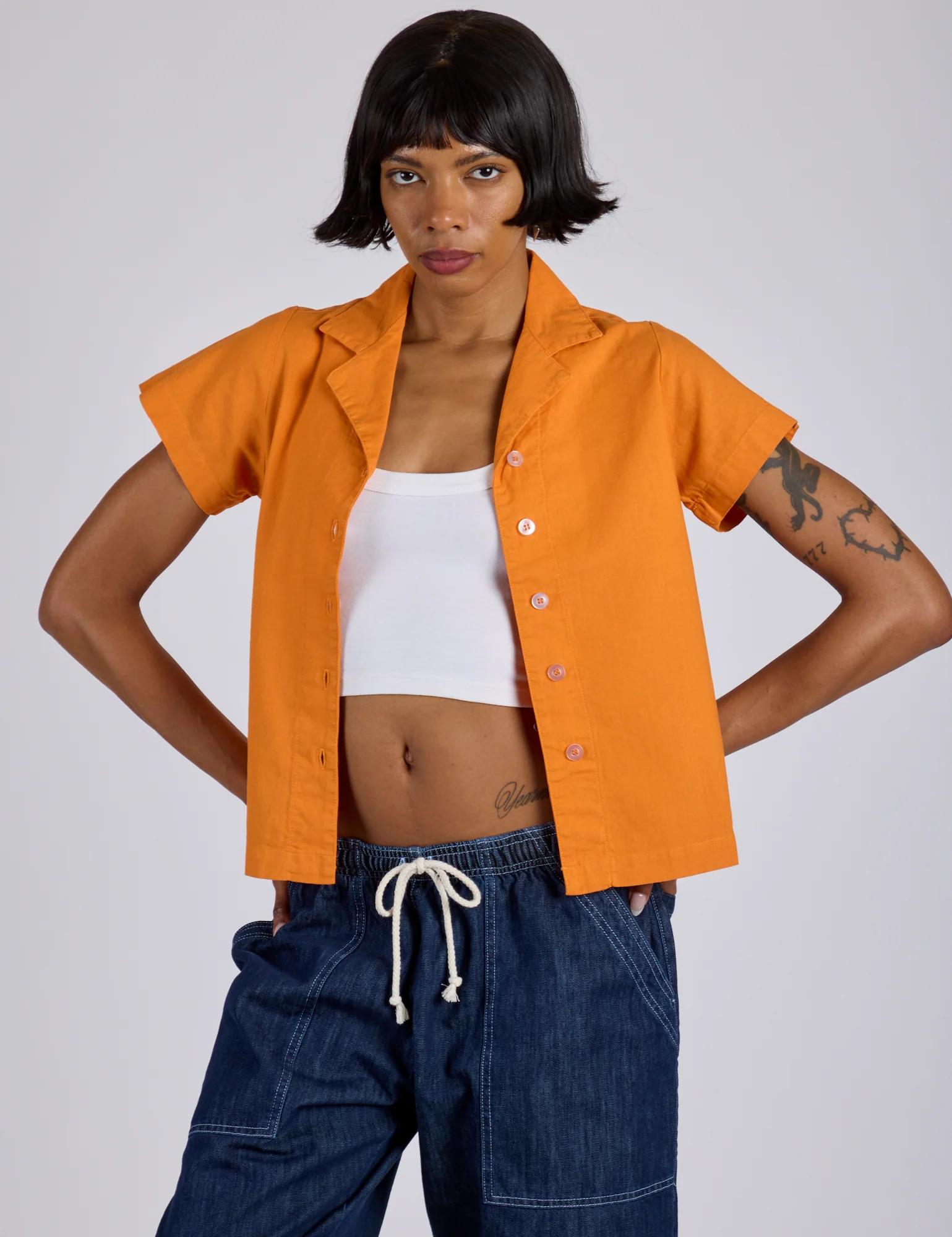 Pantry Button-Up - Creamsicle Orange *FINAL SALE* - Image 19