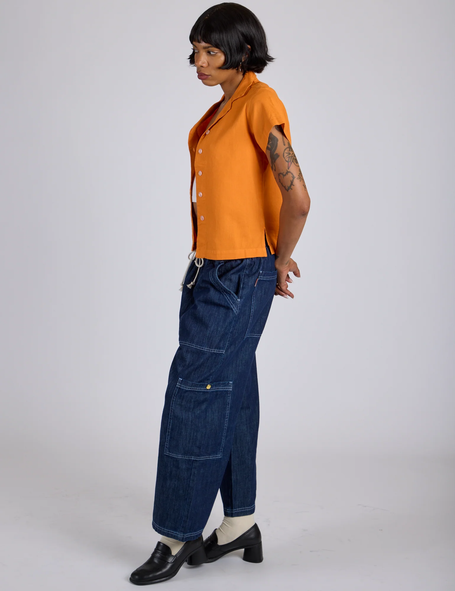 Pantry Button-Up - Creamsicle Orange *FINAL SALE* - Image 20