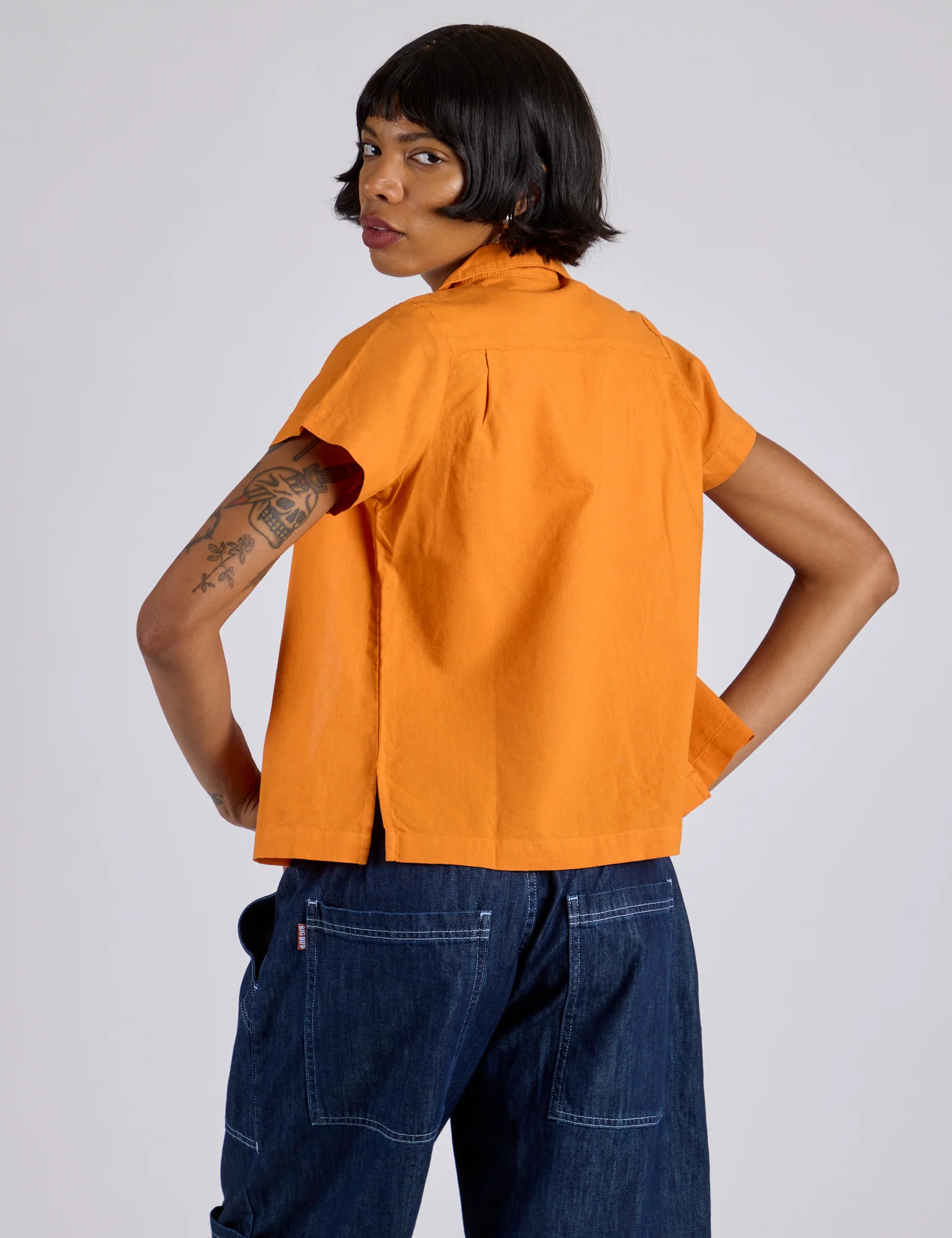 Pantry Button-Up - Creamsicle Orange *FINAL SALE* - Image 26