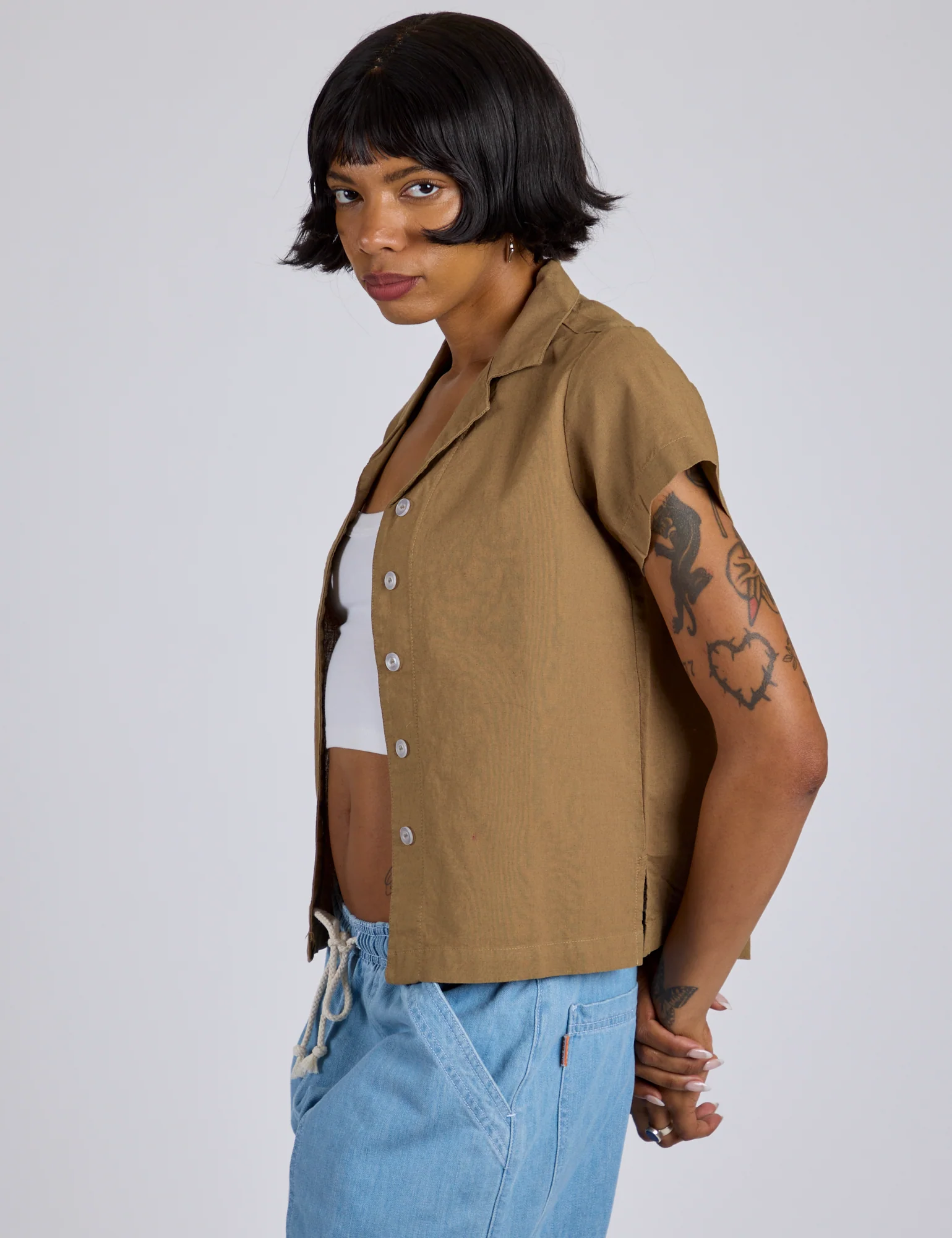 Pantry Button-Up - Desert Brown *FINAL SALE* - Image 4