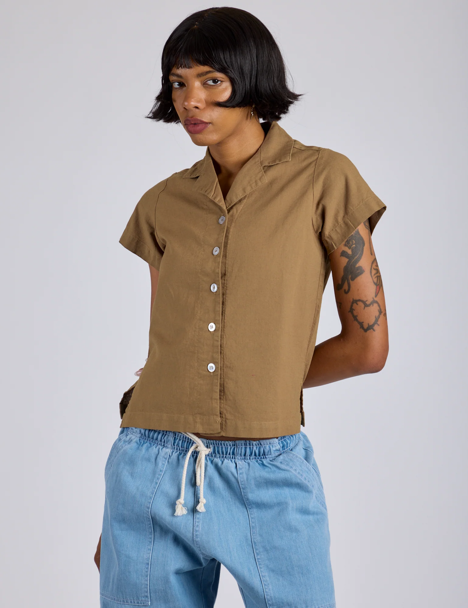 Pantry Button-Up - Desert Brown *FINAL SALE* - Image 5