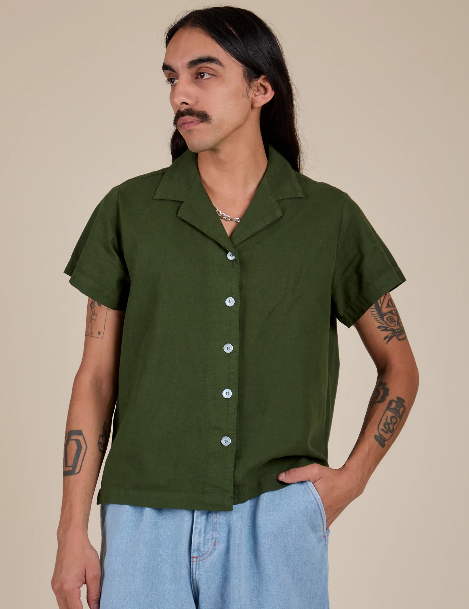 Pantry Button-Up - Evergreen - Image 14