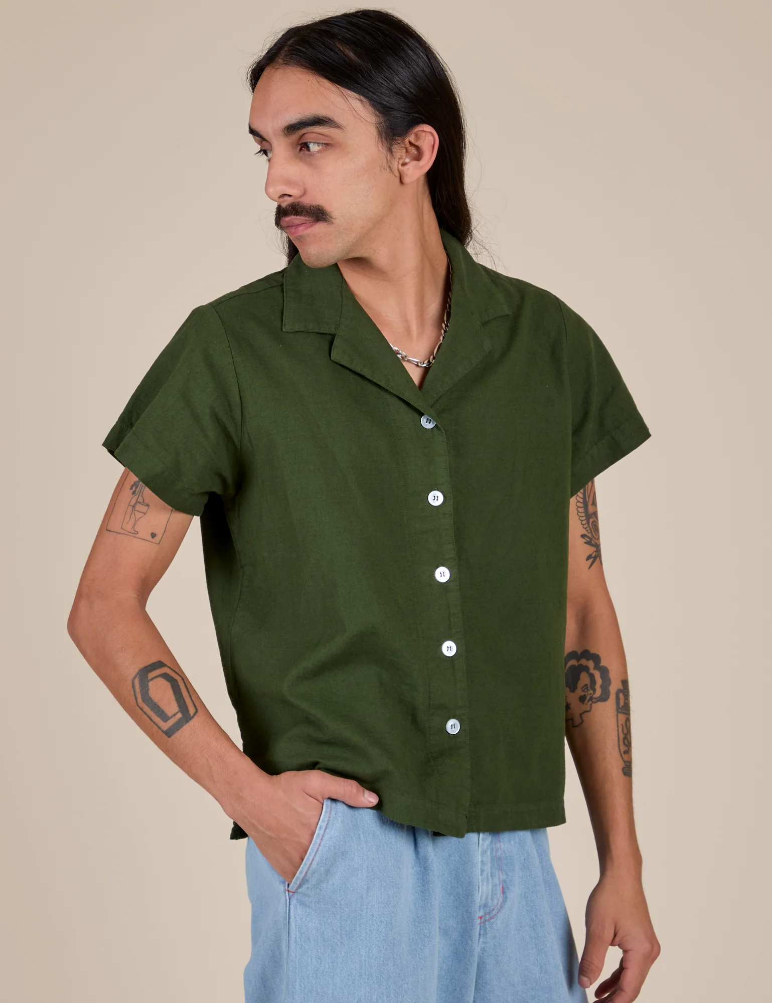 Pantry Button-Up - Evergreen - Image 16
