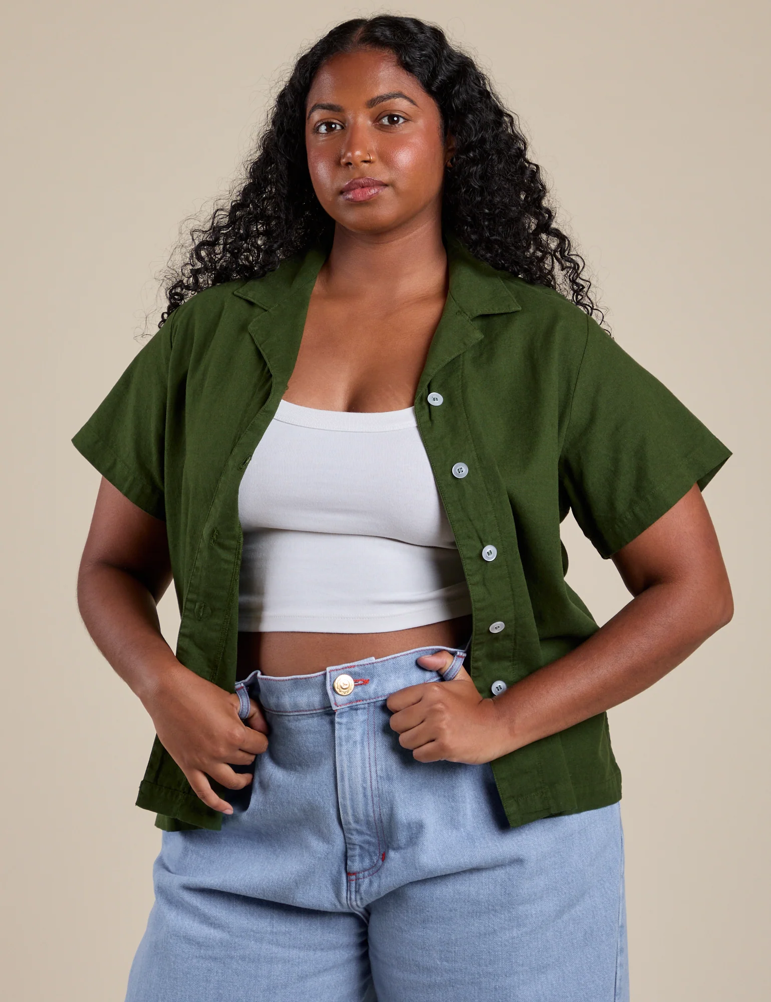 Pantry Button-Up - Evergreen - Image 19