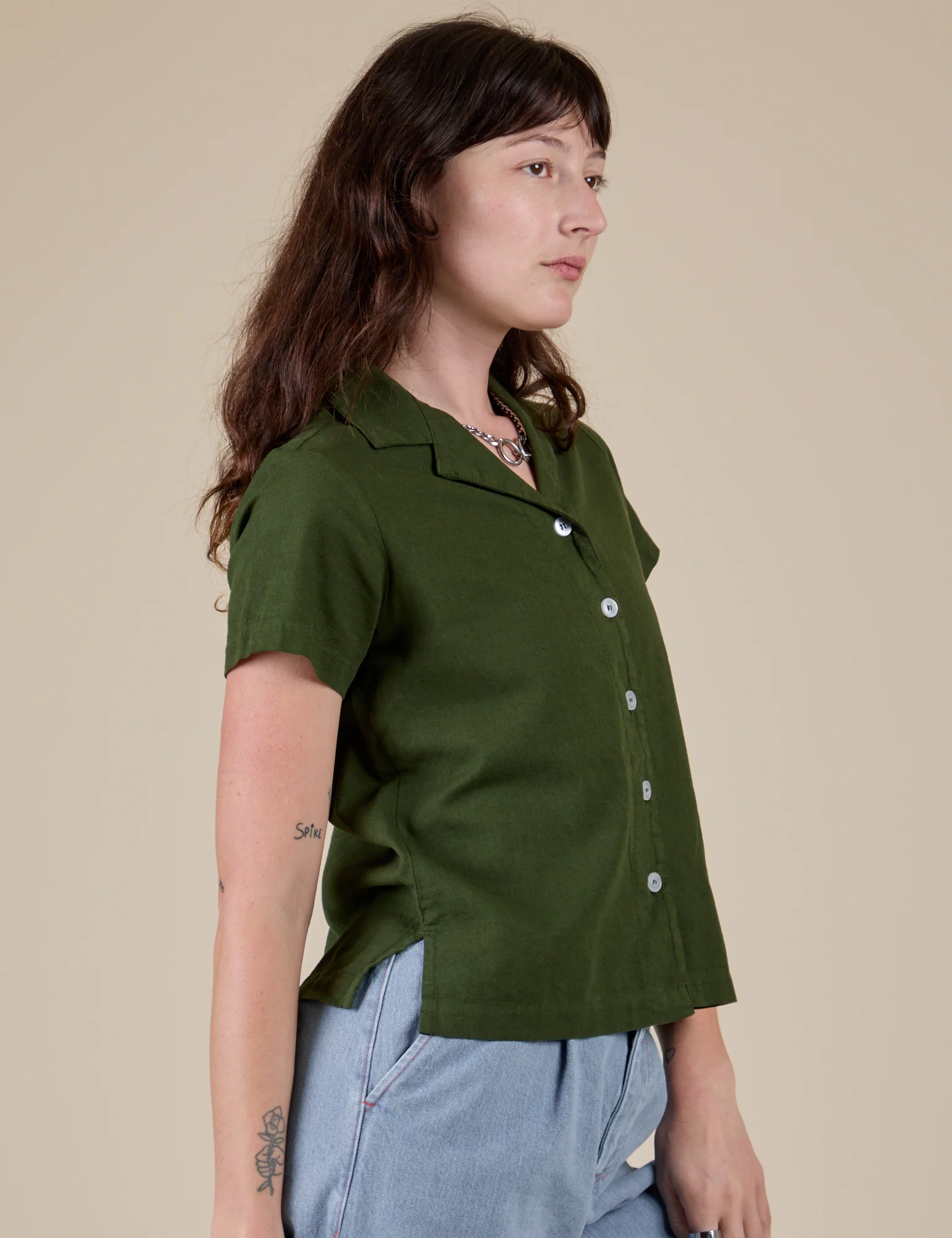 Pantry Button-Up - Evergreen - Image 6