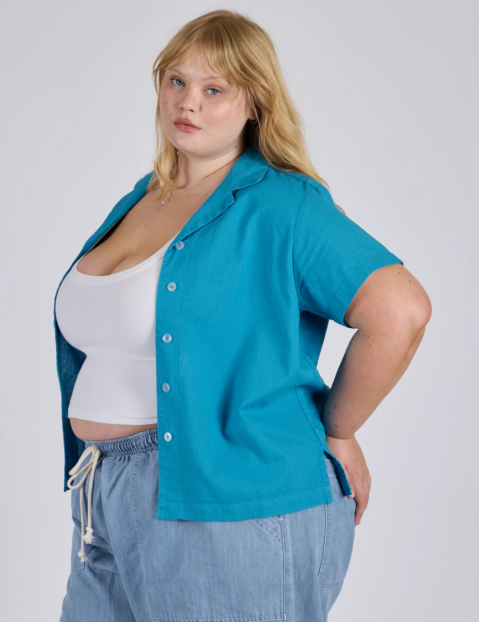 Pantry Button-Up - Hawaiian Blue *FINAL SALE* - Image 12