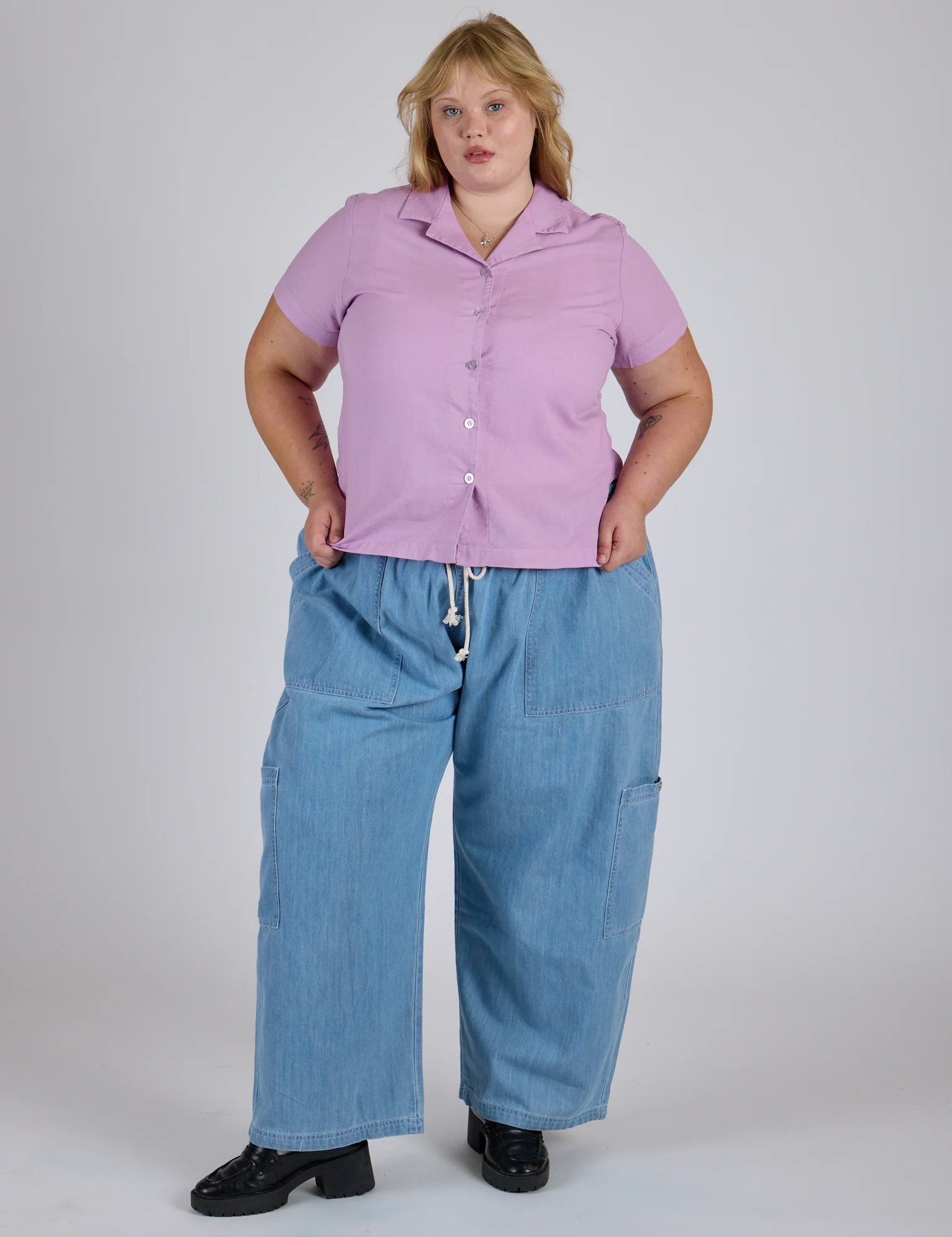 Pantry Button-Up - Lilac Purple *FINAL SALE* - Image 10