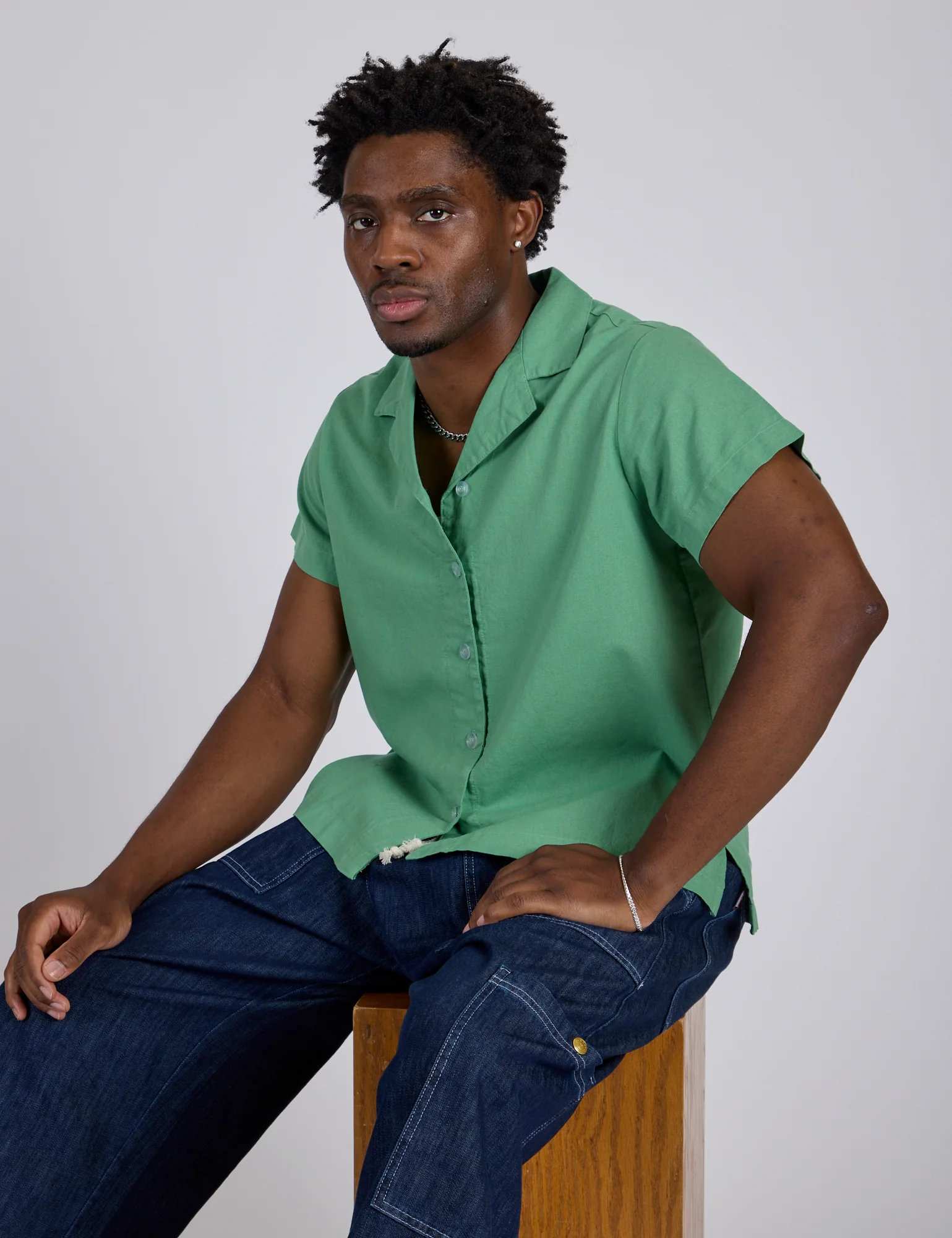 Pantry Button-Up - Seafoam Green *FINAL SALE* - Image 10